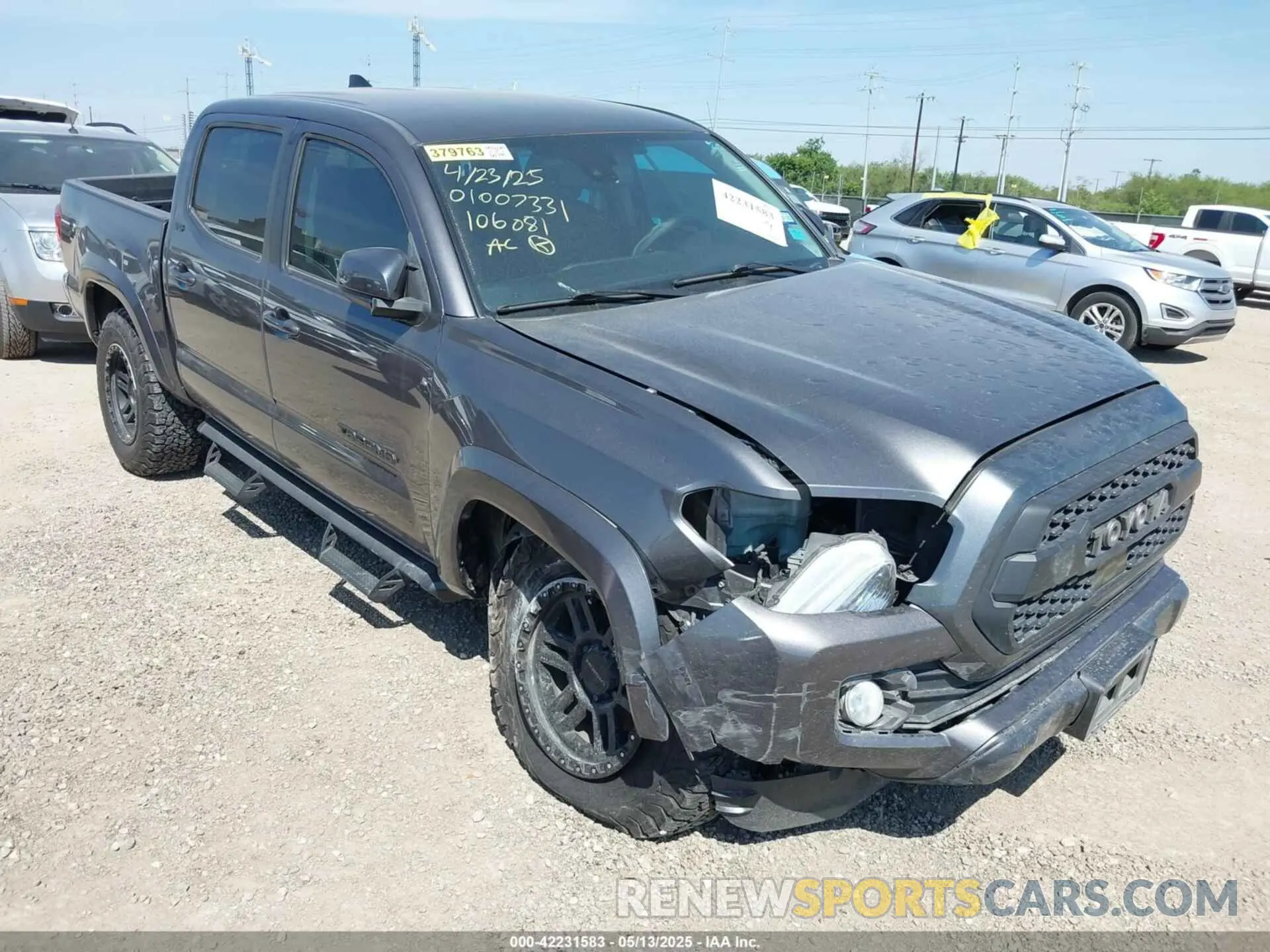 1 Photograph of a damaged car 5TFAZ5CN1MX106081 TOYOTA TACOMA 2021