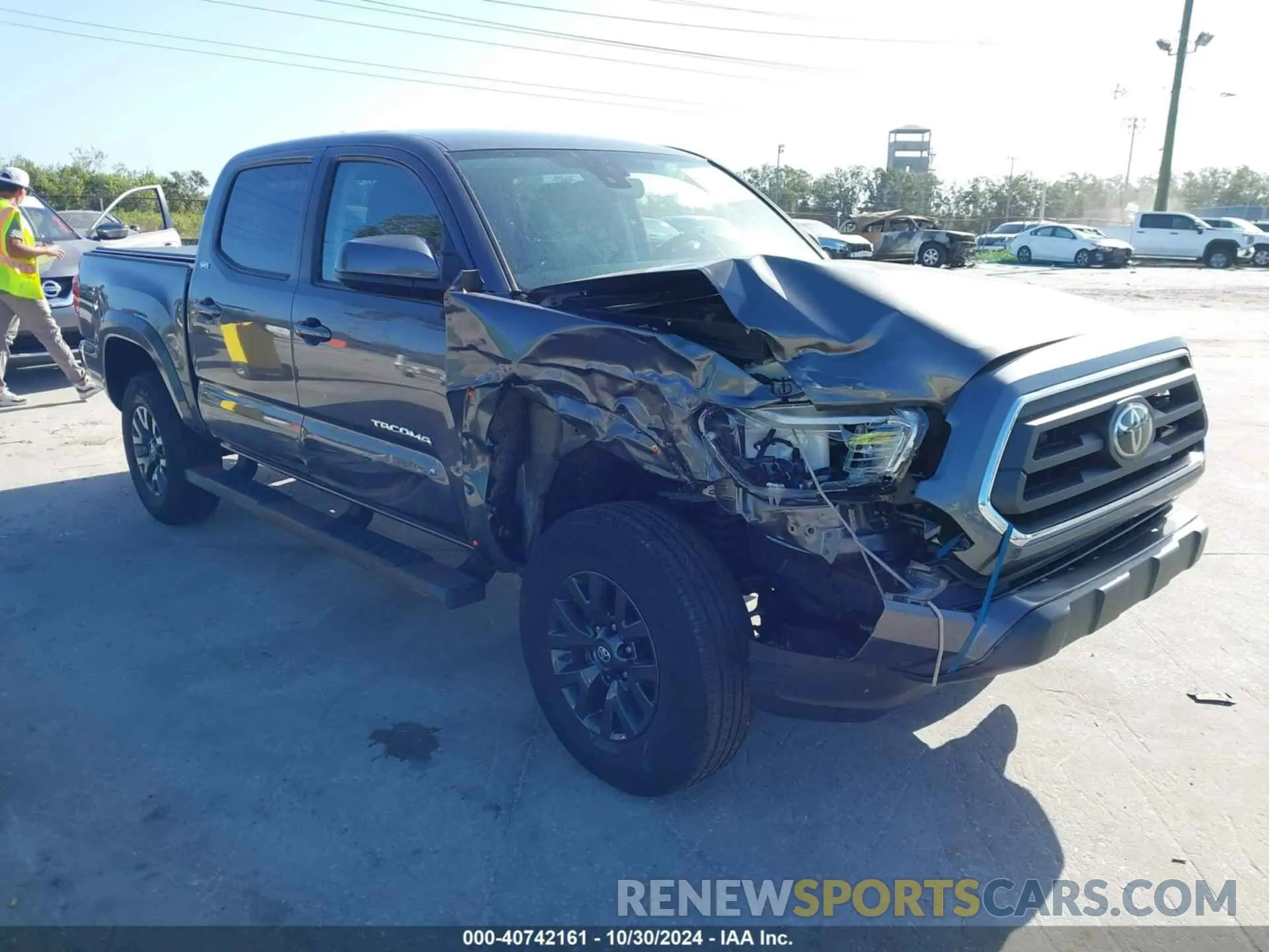 1 Photograph of a damaged car 5TFAZ5CN2MX096824 TOYOTA TACOMA 2021