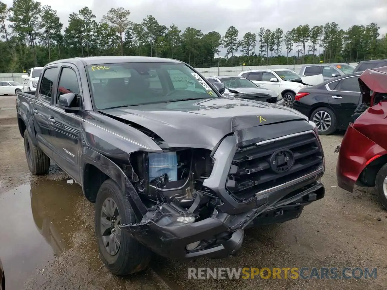 1 Photograph of a damaged car 5TFAZ5CN3MX098341 TOYOTA TACOMA 2021