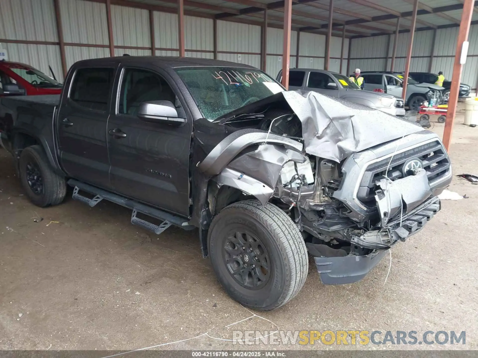 1 Photograph of a damaged car 5TFAZ5CN4MX116734 TOYOTA TACOMA 2021