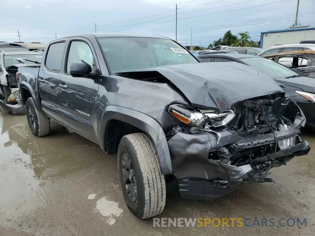1 Photograph of a damaged car 5TFAZ5CN6MX109798 TOYOTA TACOMA 2021