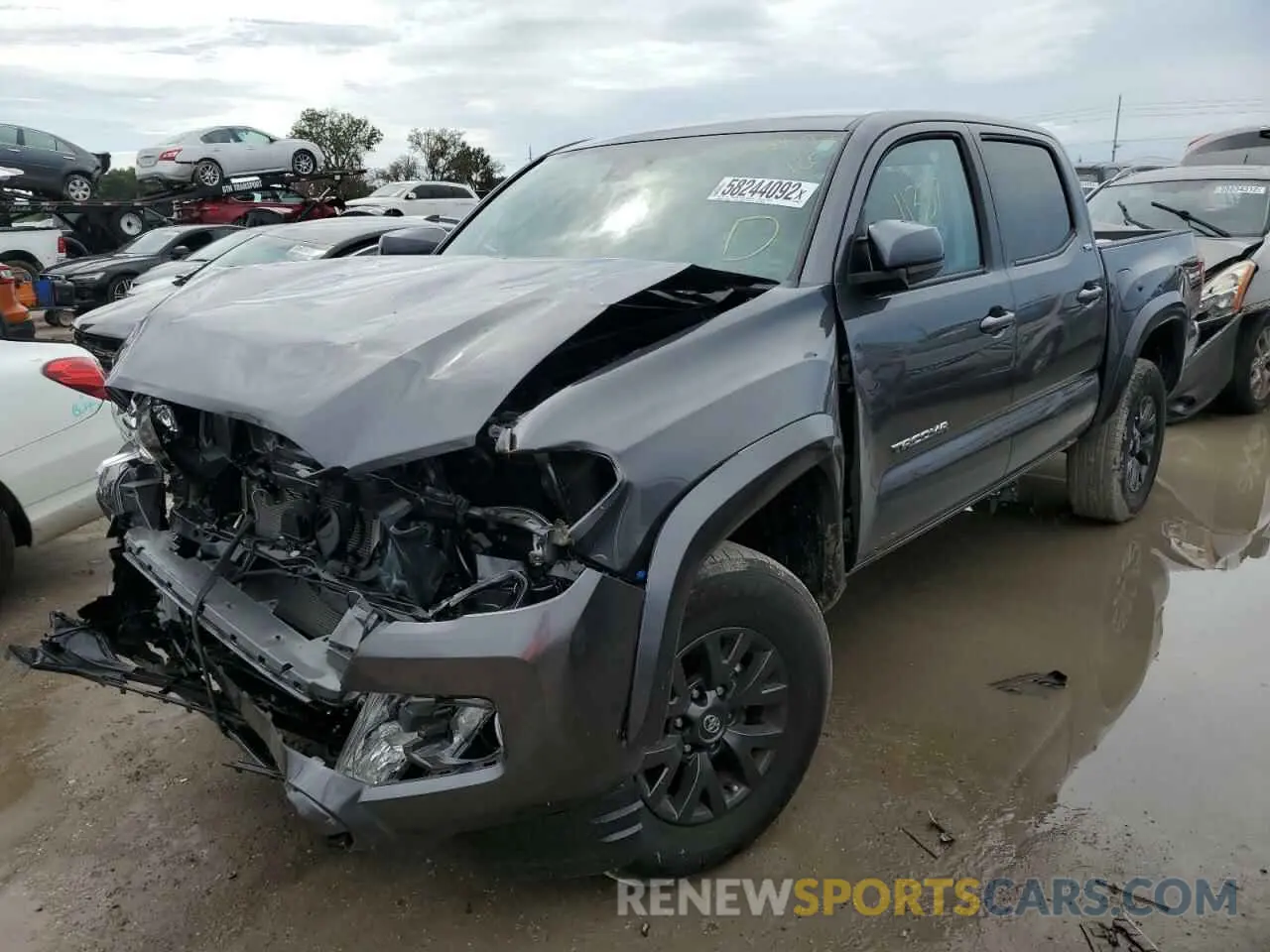 2 Photograph of a damaged car 5TFAZ5CN6MX109798 TOYOTA TACOMA 2021