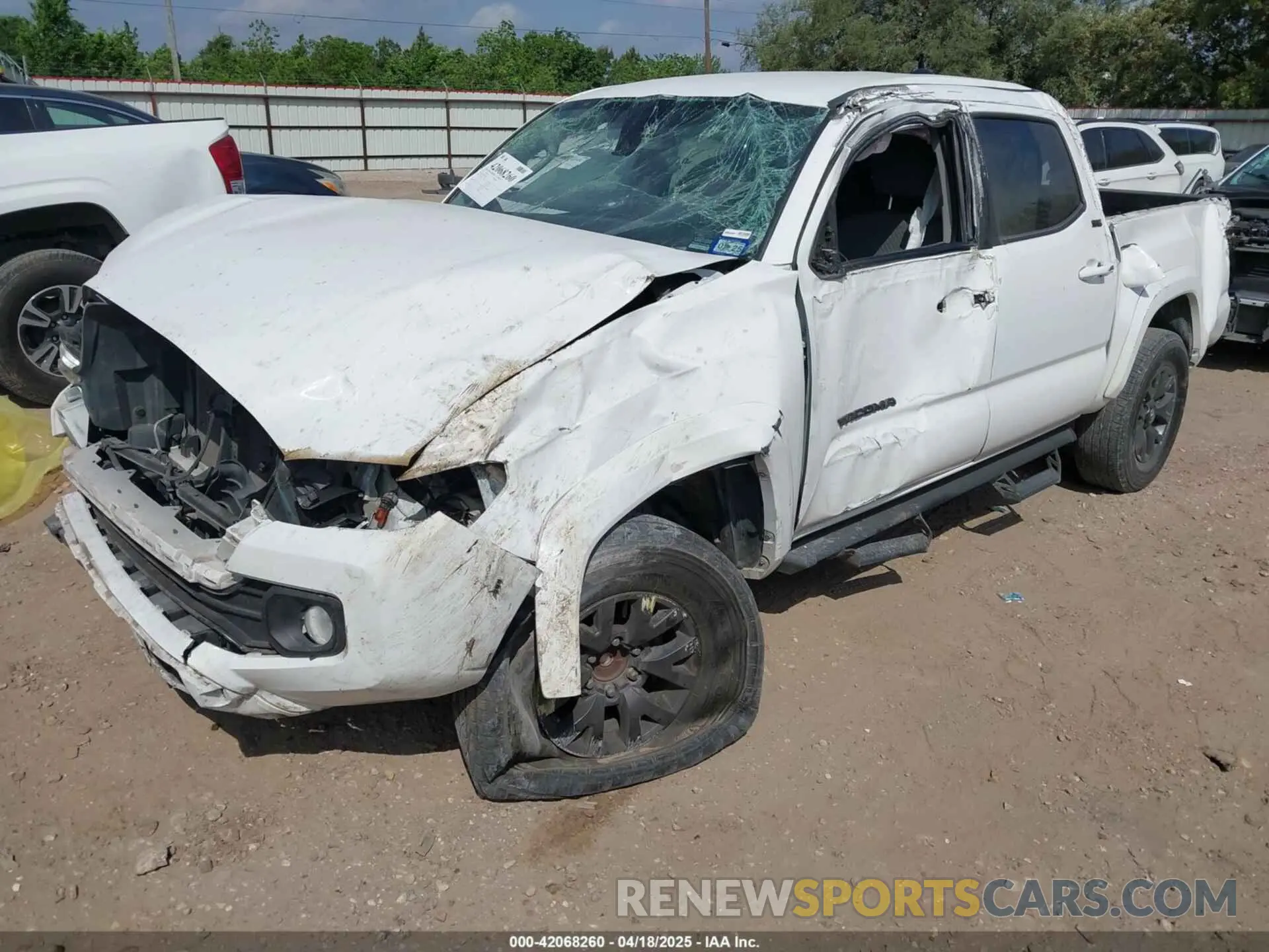 2 Photograph of a damaged car 5TFAZ5CN7MX100687 TOYOTA TACOMA 2021