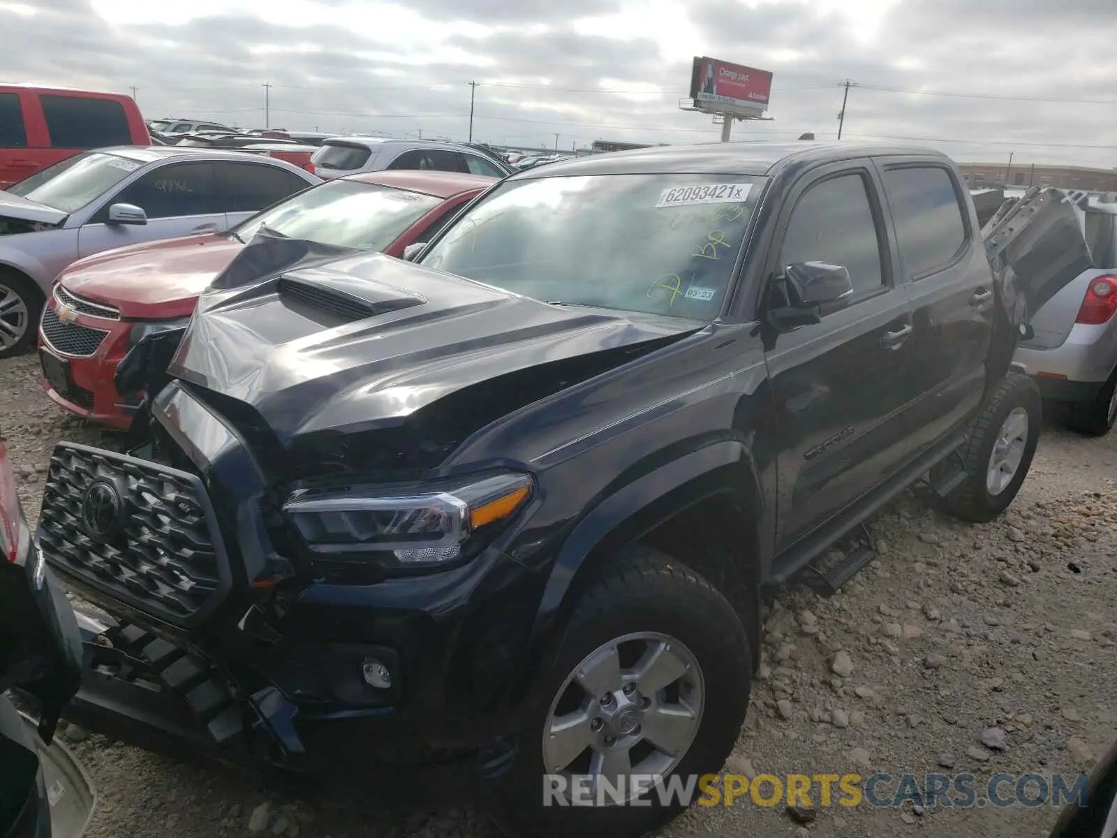 2 Photograph of a damaged car 5TFCZ5AN2MX267423 TOYOTA TACOMA 2021