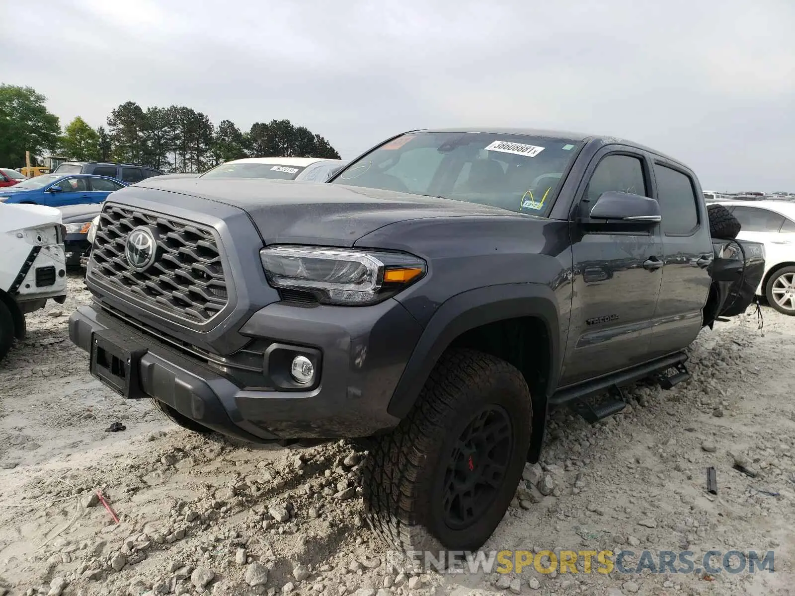 2 Photograph of a damaged car 5TFCZ5AN3MX255345 TOYOTA TACOMA 2021