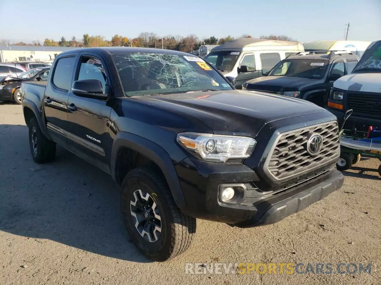 1 Photograph of a damaged car 5TFCZ5AN4MX246413 TOYOTA TACOMA 2021