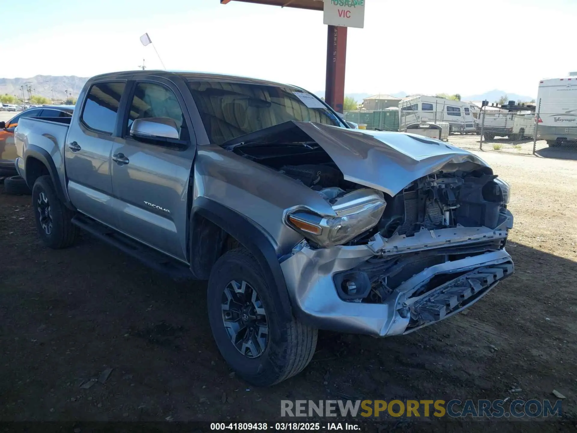 1 Photograph of a damaged car 5TFCZ5AN4MX269187 TOYOTA TACOMA 2021