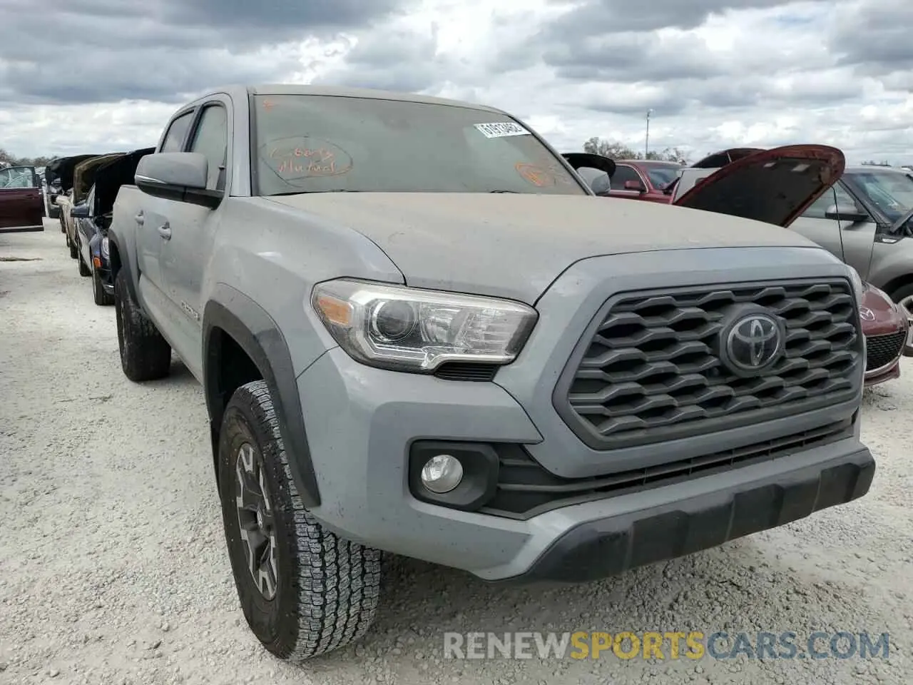 1 Photograph of a damaged car 5TFCZ5AN6MX255923 TOYOTA TACOMA 2021