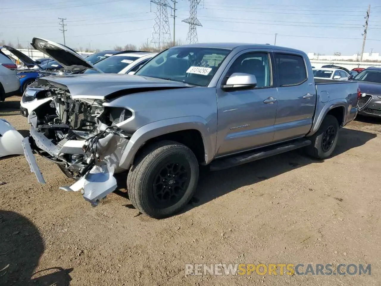 1 Photograph of a damaged car 5TFCZ5AN9MX261926 TOYOTA TACOMA 2021
