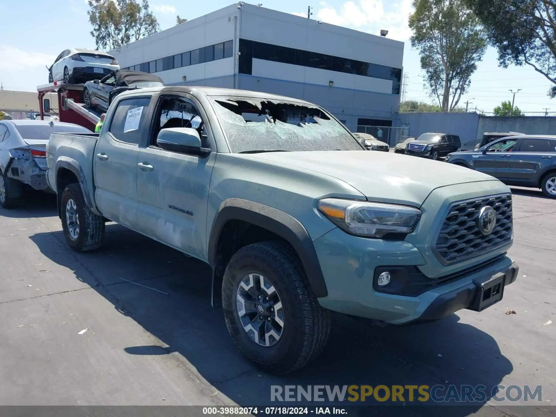 1 Photograph of a damaged car 3TMAZ5CN4NM187262 TOYOTA TACOMA 2022