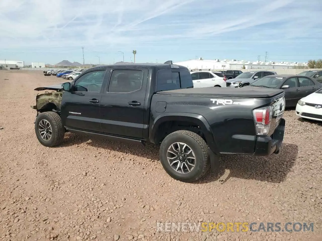2 Photograph of a damaged car 3TMAZ5CN8NM166236 TOYOTA TACOMA 2022