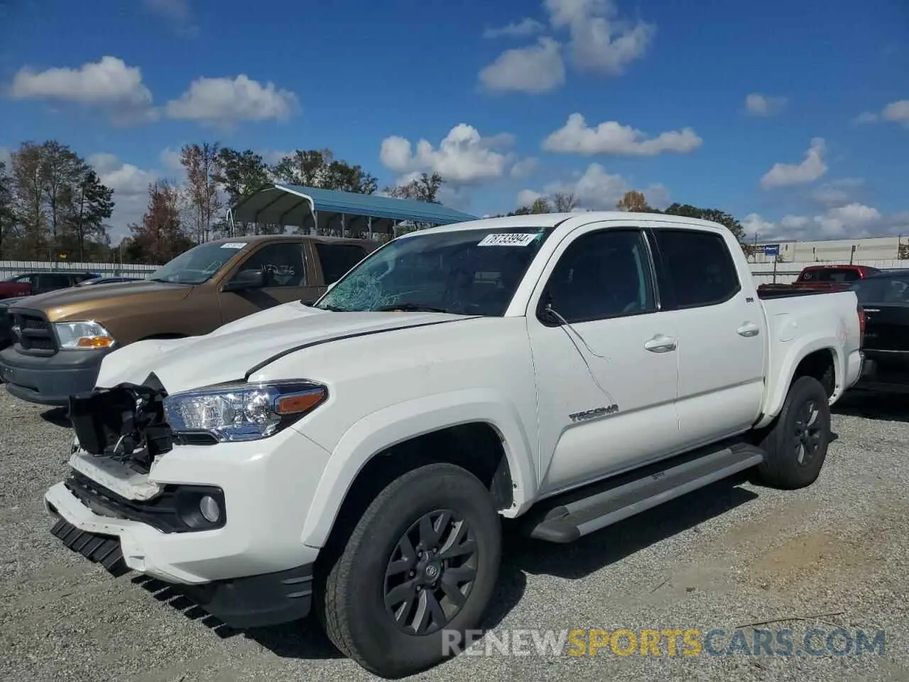 1 Photograph of a damaged car 3TMAZ5CNXNM187847 TOYOTA TACOMA 2022