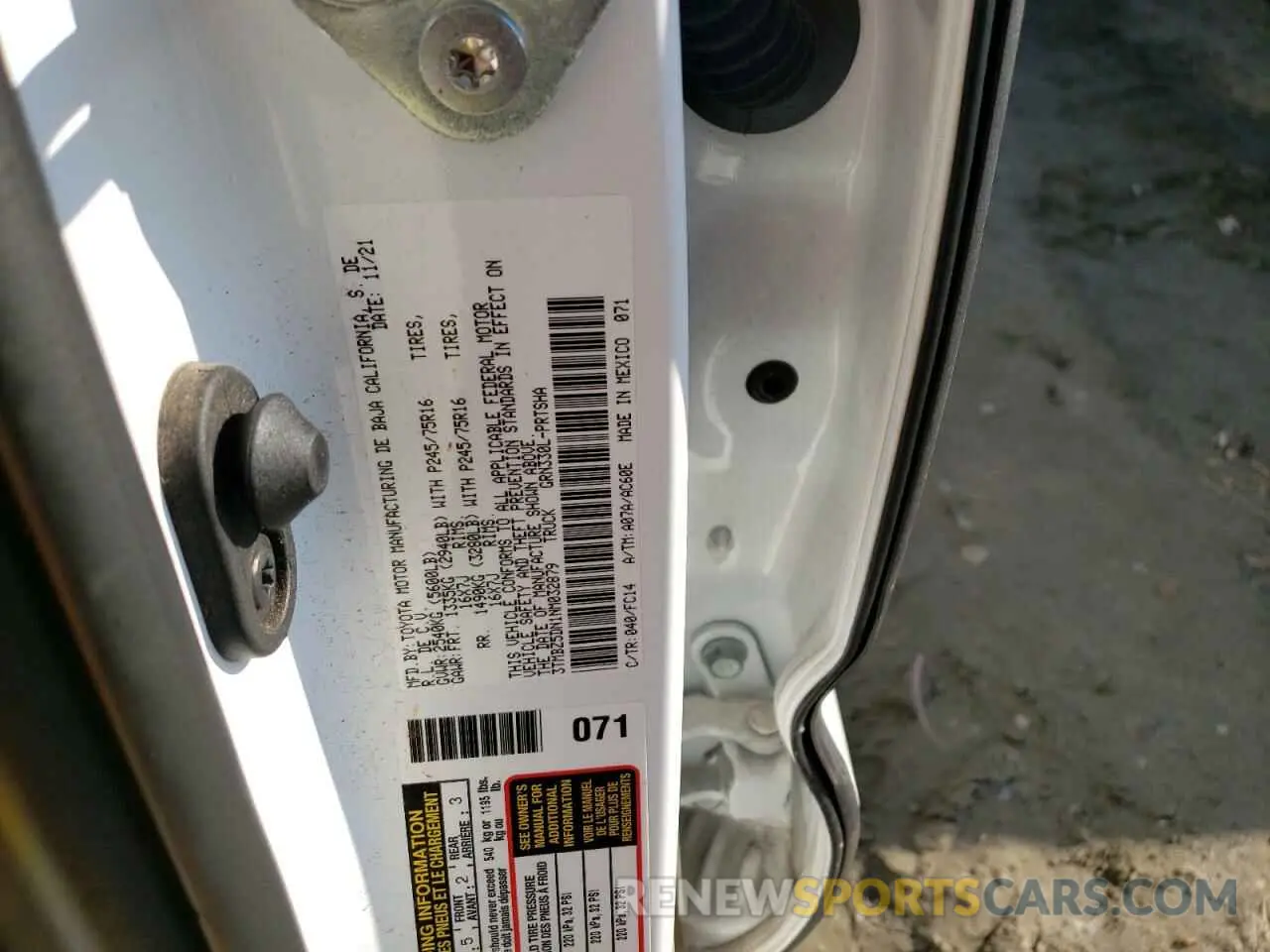 10 Фотография поврежденного автомобиля 3TMBZ5DN1NM032879 TOYOTA TACOMA 2022
