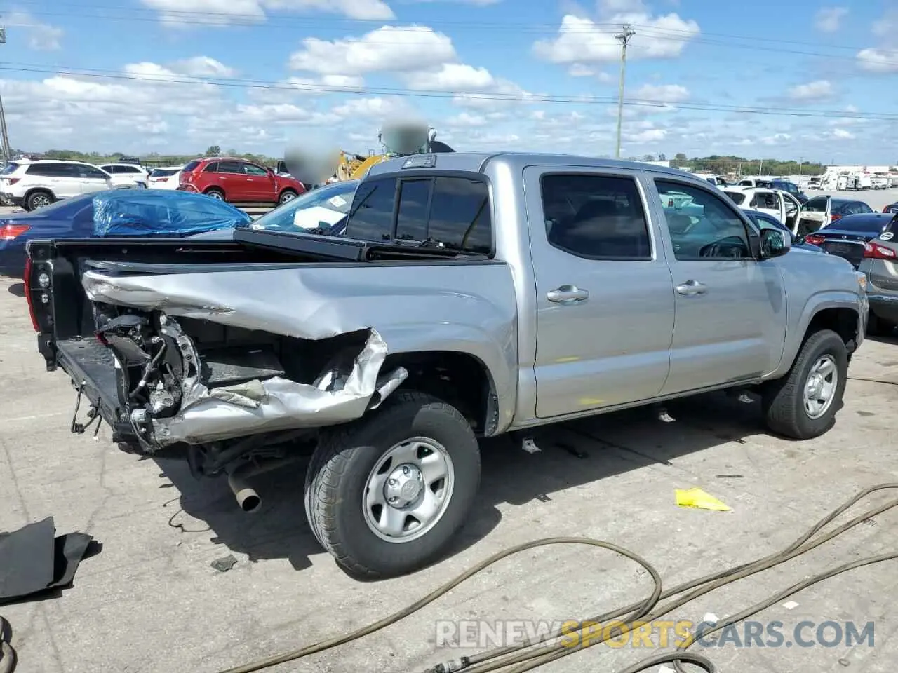 3 Photograph of a damaged car 3TMCZ5AN3NM463751 TOYOTA TACOMA 2022