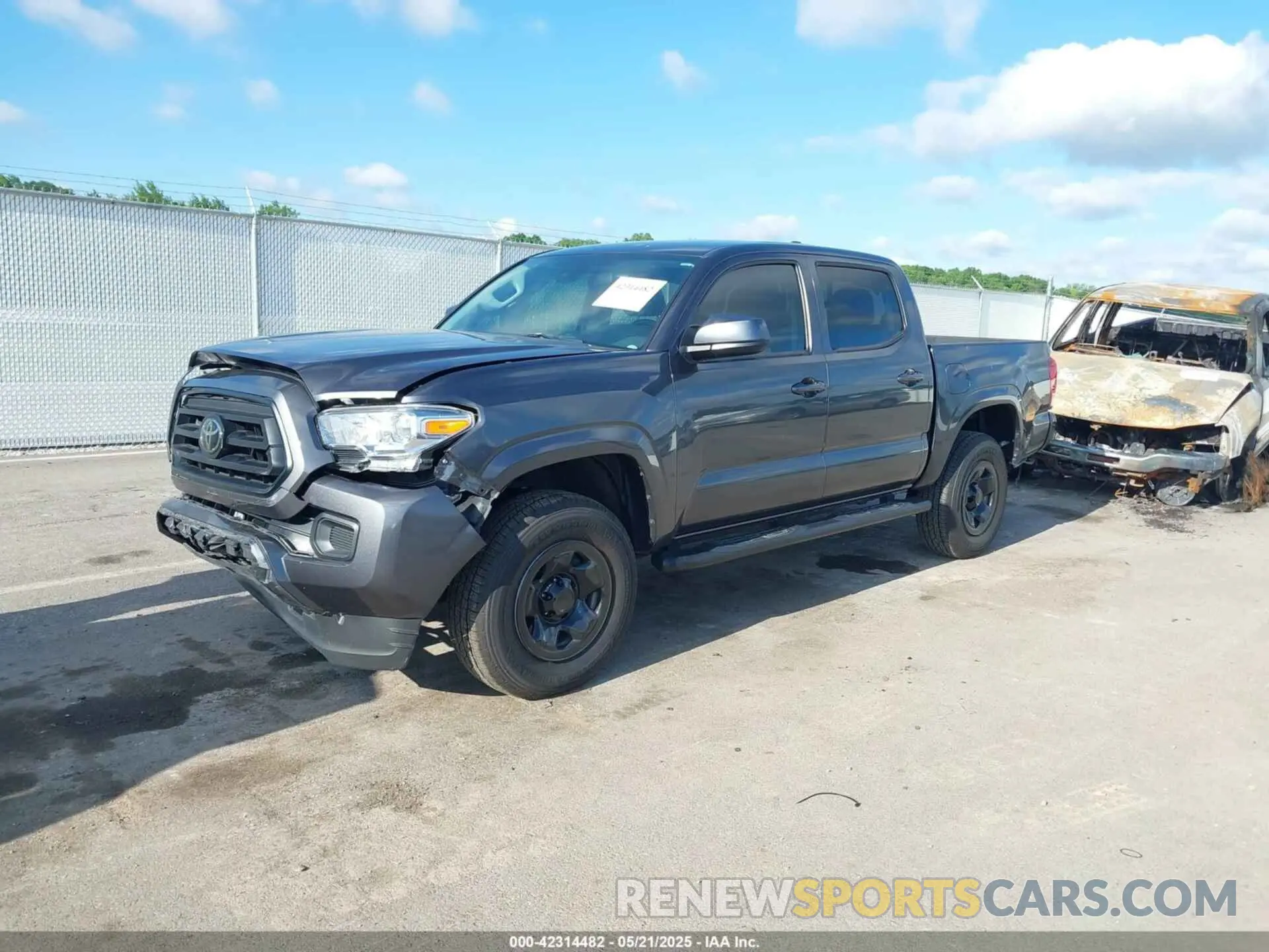 2 Photograph of a damaged car 3TMCZ5AN9NM522088 TOYOTA TACOMA 2022