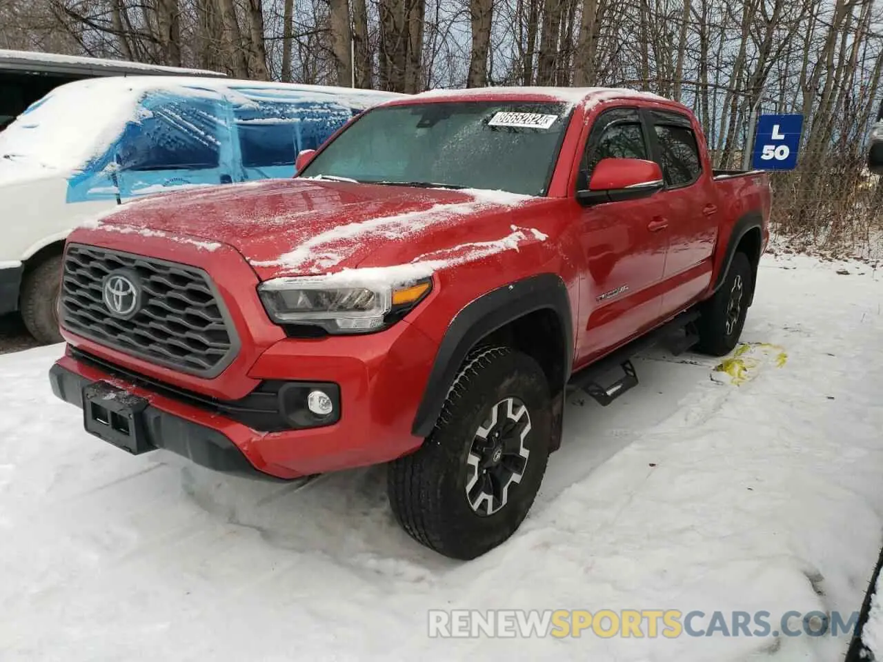 1 Photograph of a damaged car 3TMCZ5ANXNM480031 TOYOTA TACOMA 2022