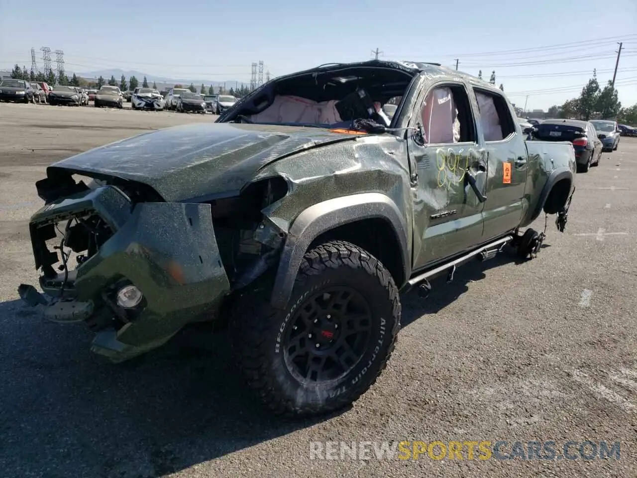 2 Photograph of a damaged car 3TMDZ5BN5NM122824 TOYOTA TACOMA 2022