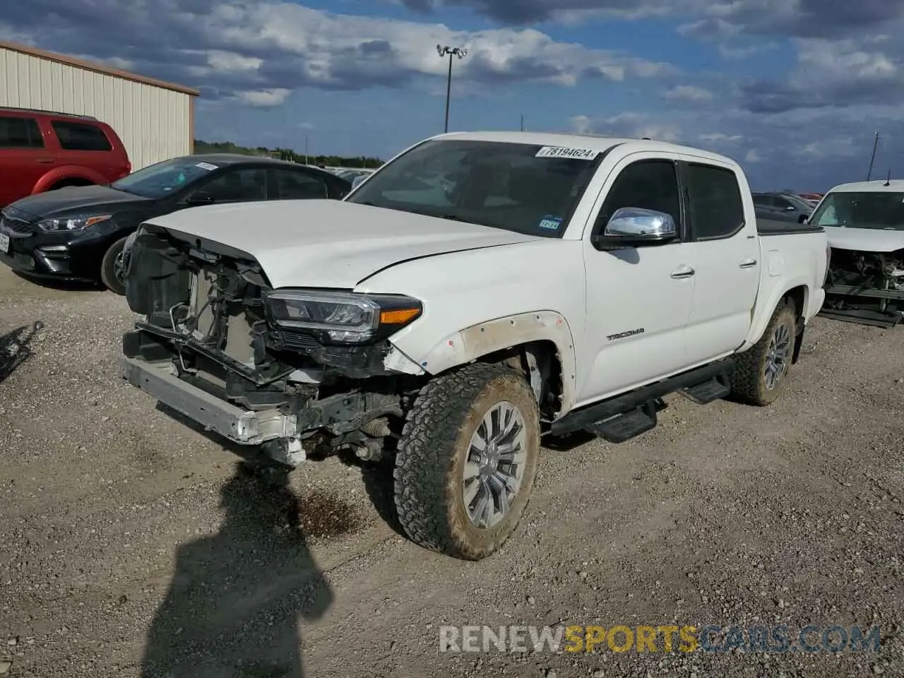 1 Photograph of a damaged car 3TMGZ5AN3NM480132 TOYOTA TACOMA 2022