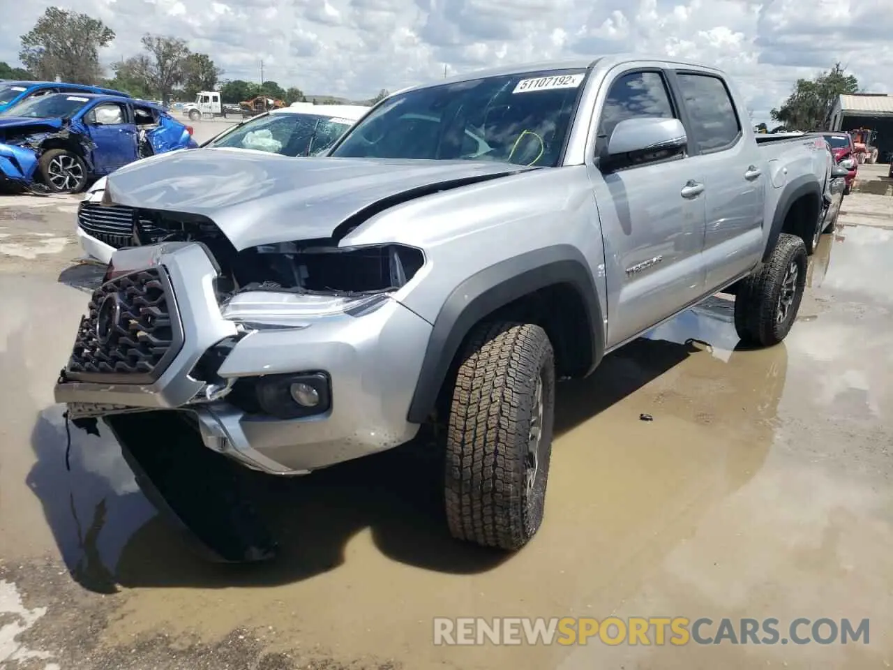 2 Photograph of a damaged car 3TYCZ5AN1NT055799 TOYOTA TACOMA 2022