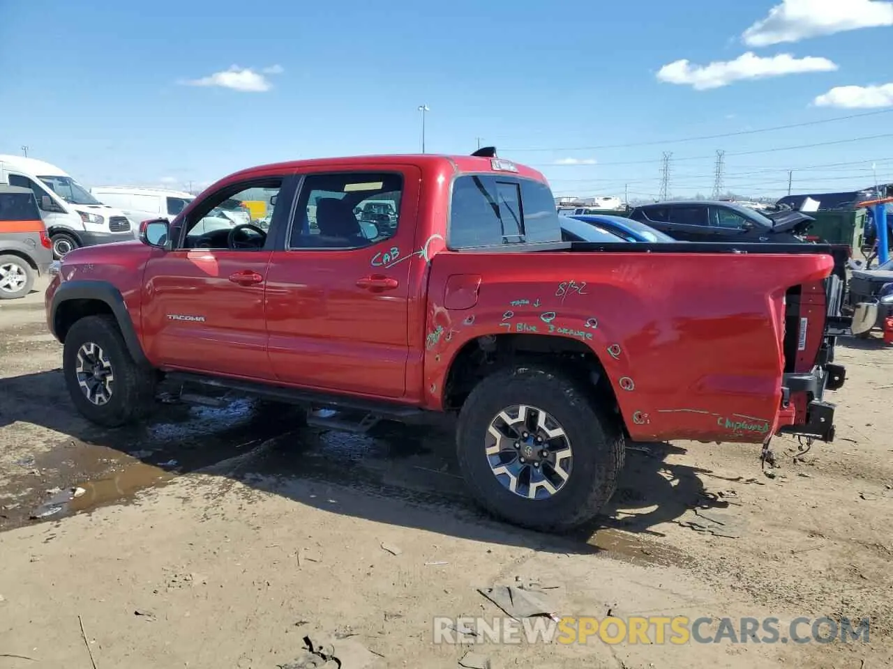 2 Фотография поврежденного автомобиля 3TMCZ5AN2PM534893 TOYOTA TACOMA 2023