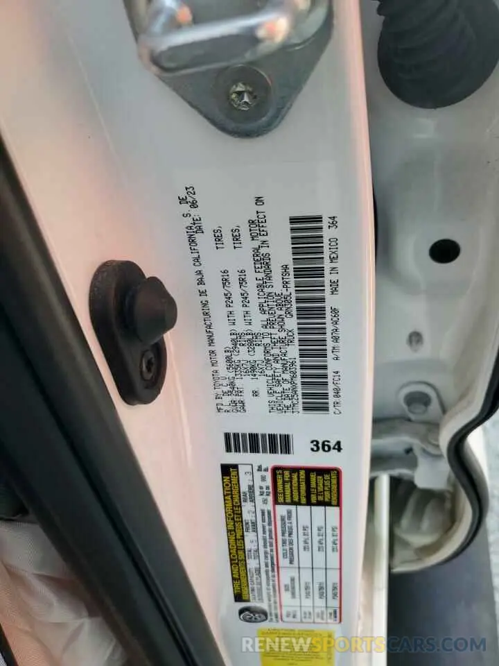 13 Фотография поврежденного автомобиля 3TMCZ5ANXPM603961 TOYOTA TACOMA 2023