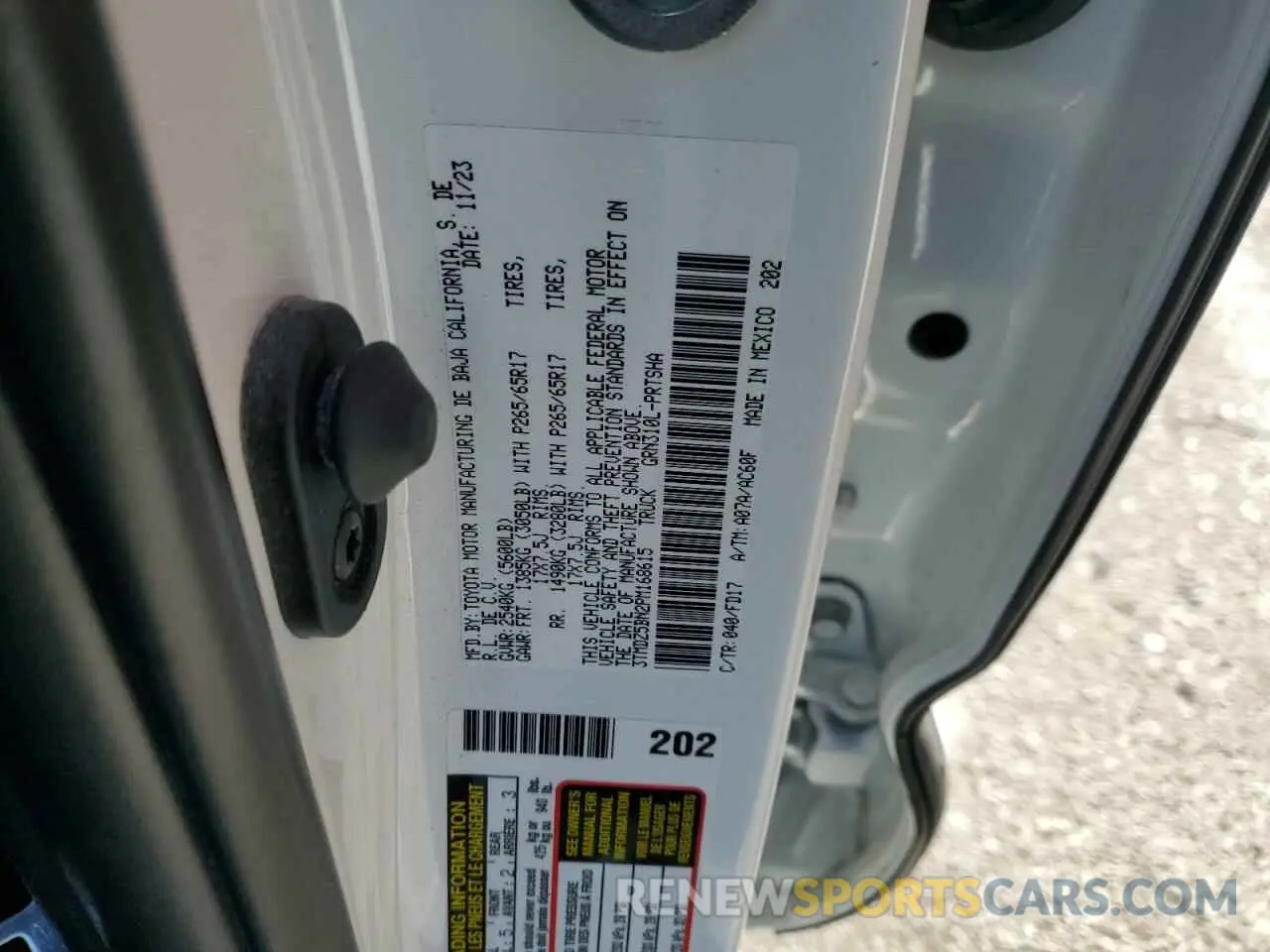 13 Фотография поврежденного автомобиля 3TMDZ5BN2PM168615 TOYOTA TACOMA 2023