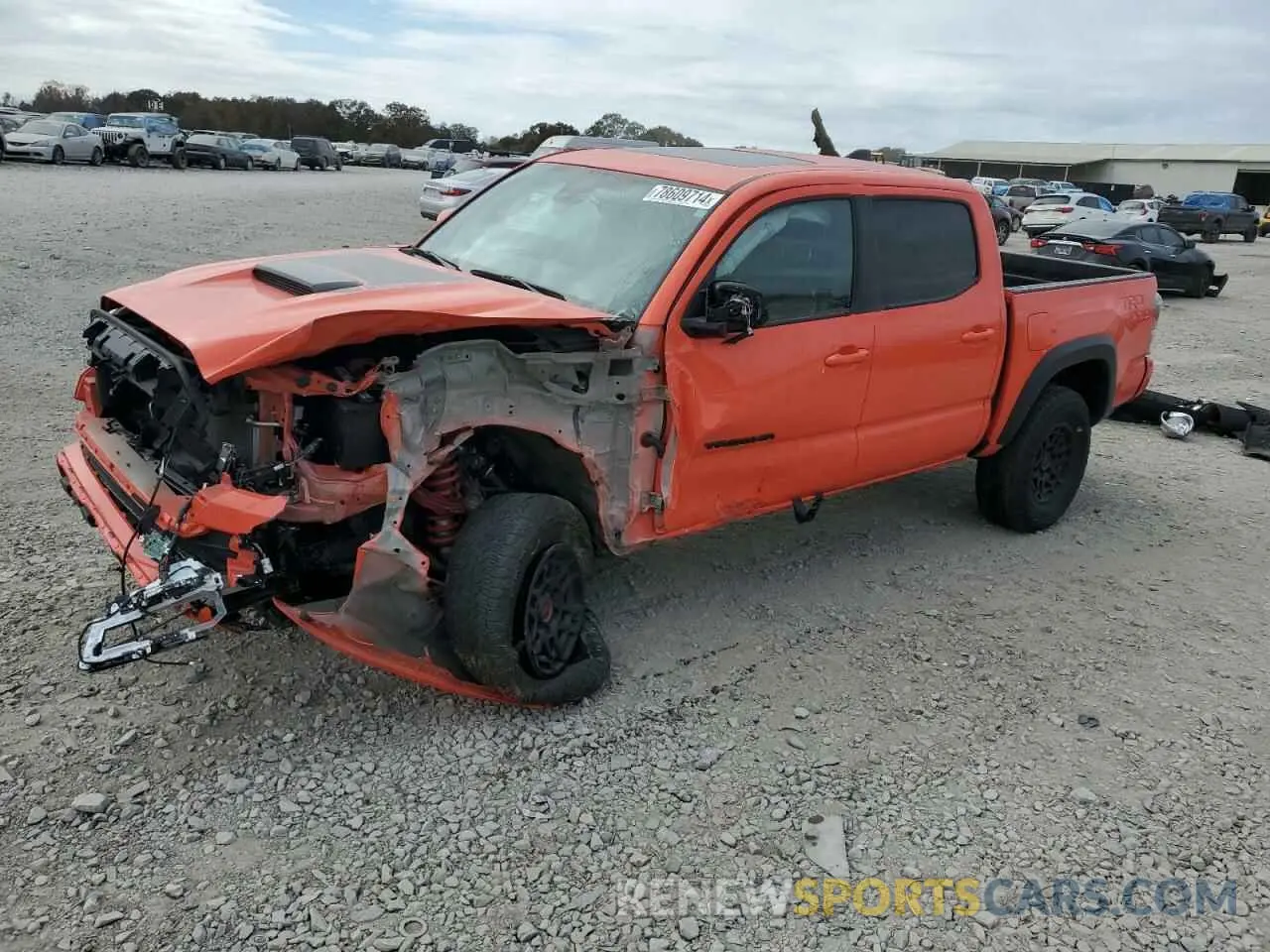 1 Photograph of a damaged car 3TYCZ5AN0PT120273 TOYOTA TACOMA 2023