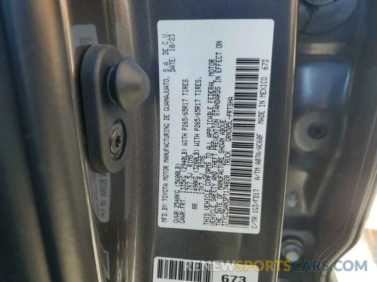 12 Фотография поврежденного автомобиля 3TYCZ5AN3PT174828 TOYOTA TACOMA 2023