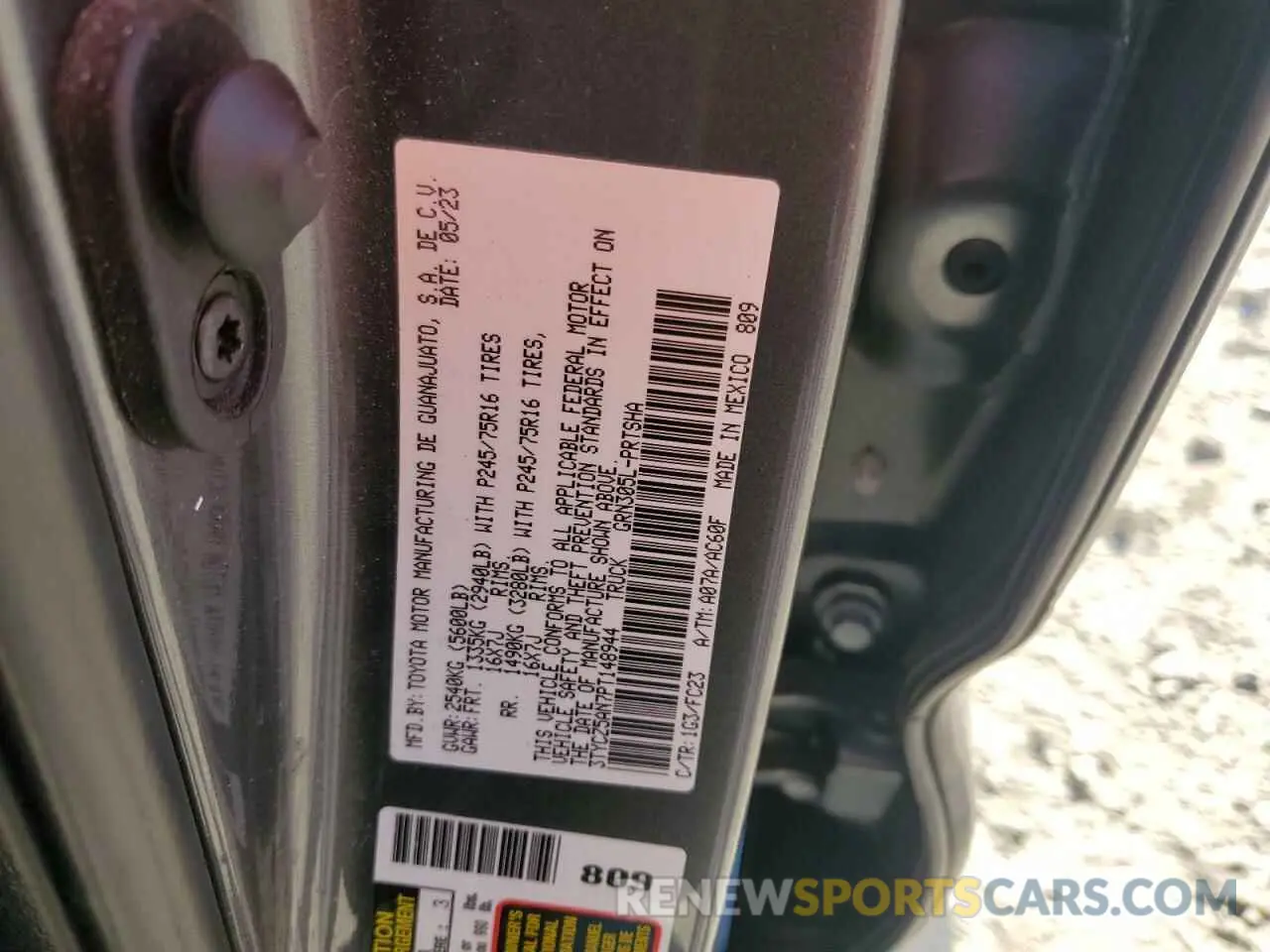 13 Photograph of a damaged car 3TYCZ5AN7PT148944 TOYOTA TACOMA 2023