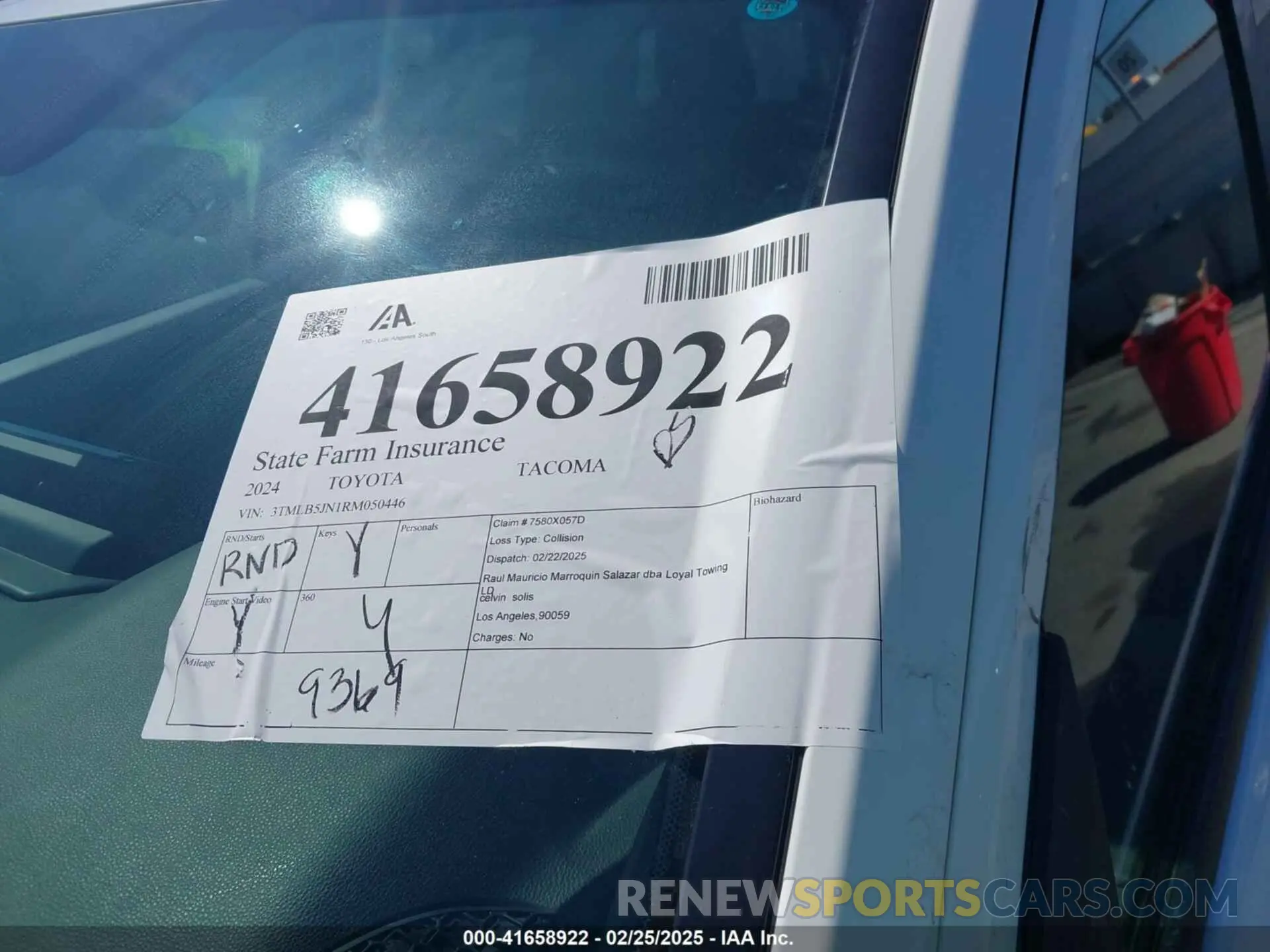 17 Фотография поврежденного автомобиля 3TMLB5JN1RM050446 TOYOTA TACOMA 2024
