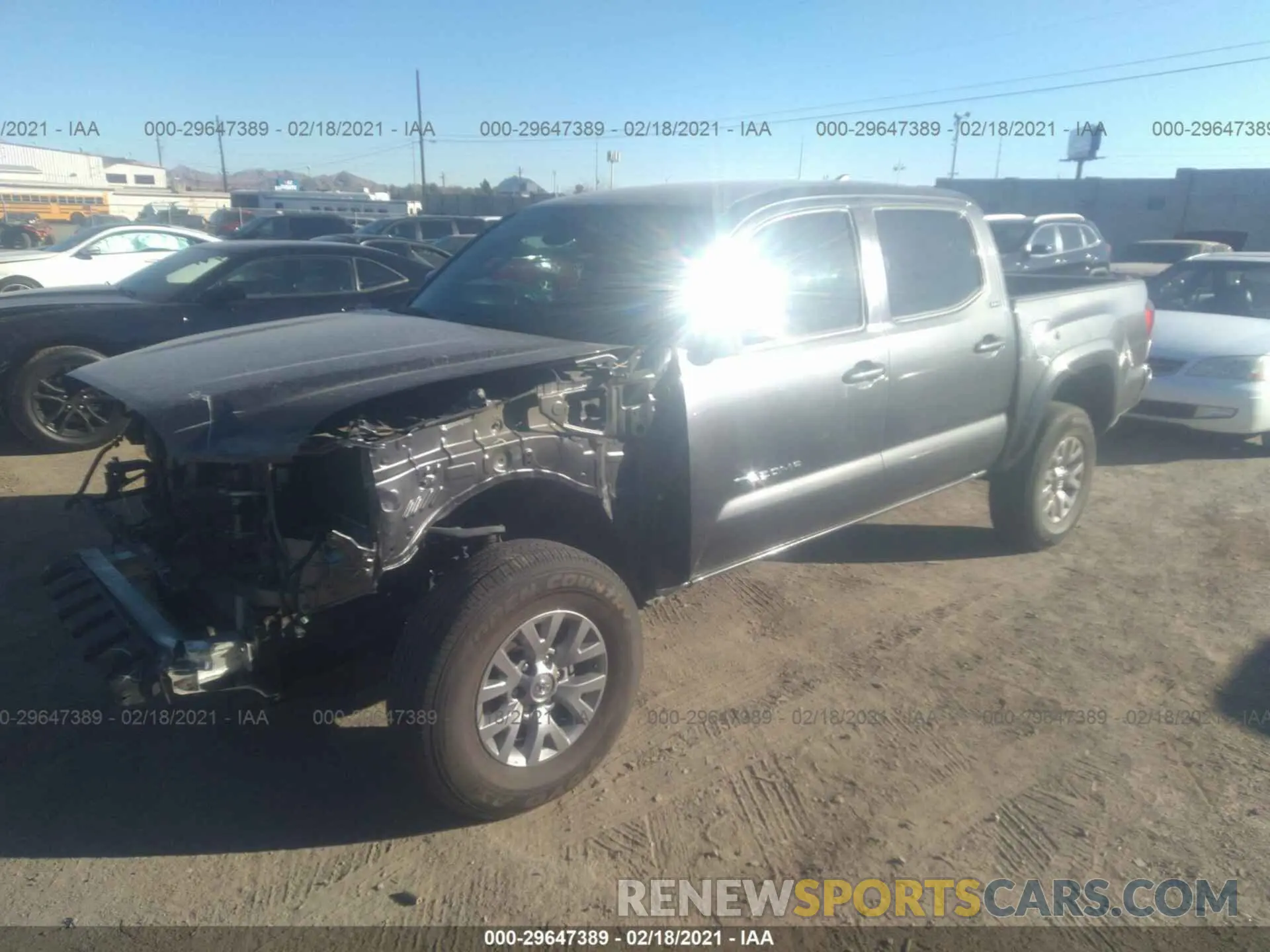 2 Photograph of a damaged car 3TMAZ5CN6KM099065 TOYOTA TACOMA 2WD 2019