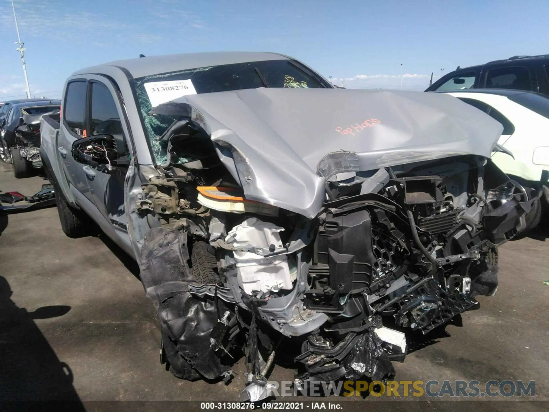 6 Photograph of a damaged car 3TMAZ5CN8KM082378 TOYOTA TACOMA 2WD 2019