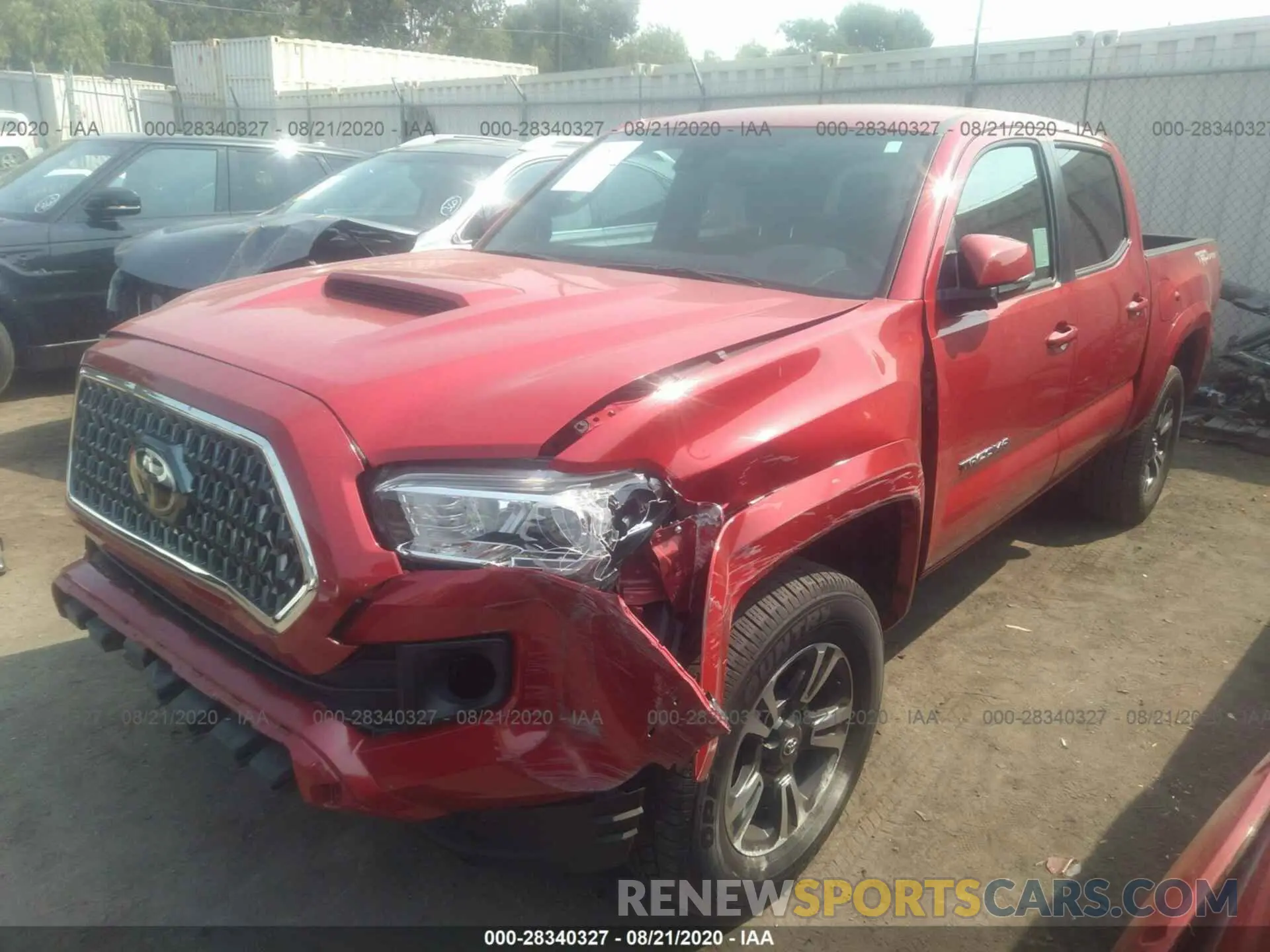 2 Photograph of a damaged car 3TMAZ5CN8KM098712 TOYOTA TACOMA 2WD 2019