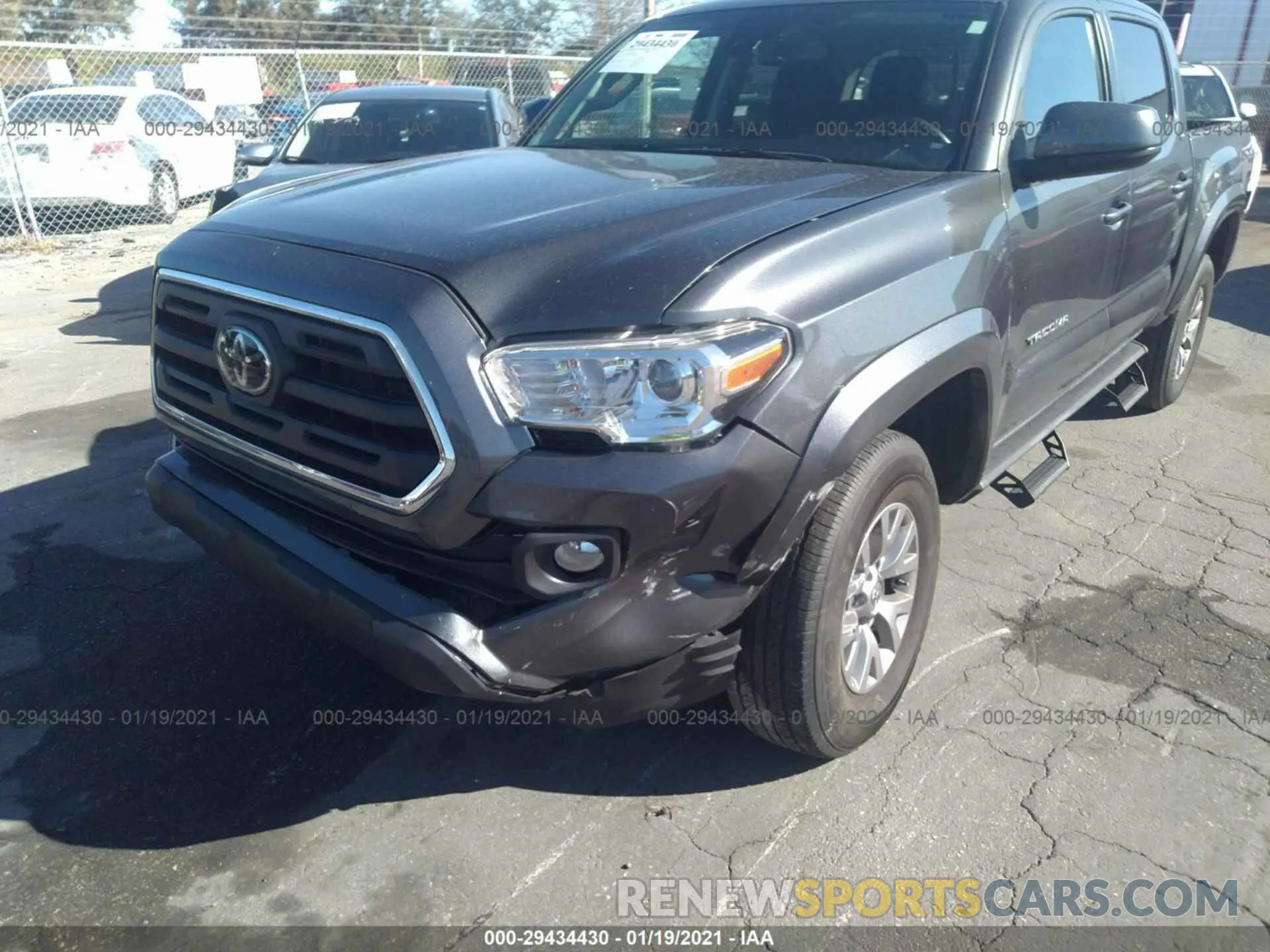 6 Photograph of a damaged car 3TMAZ5CN8KM106954 TOYOTA TACOMA 2WD 2019
