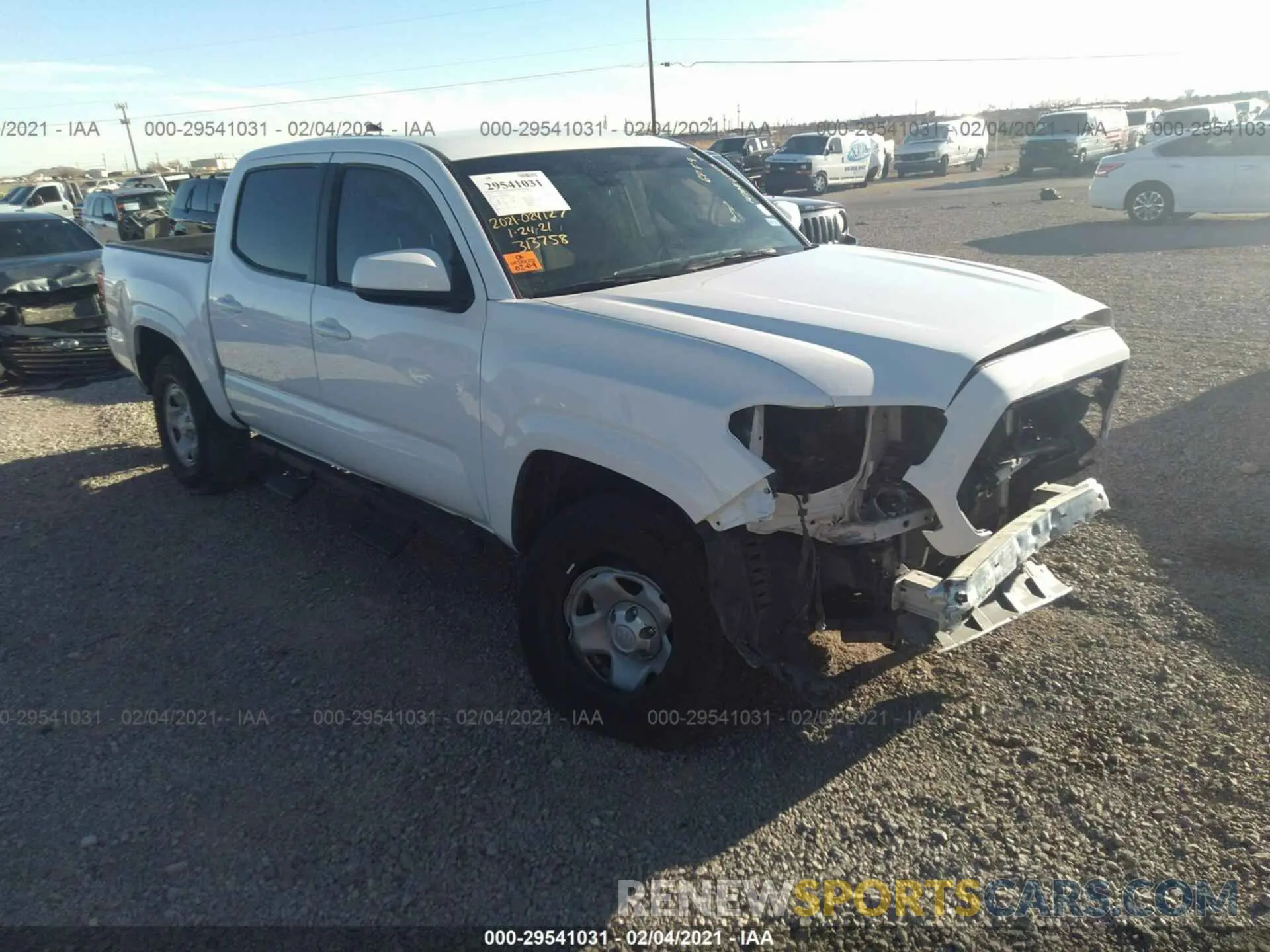 1 Photograph of a damaged car 5TFAX5GN2KX164374 TOYOTA TACOMA 2WD 2019