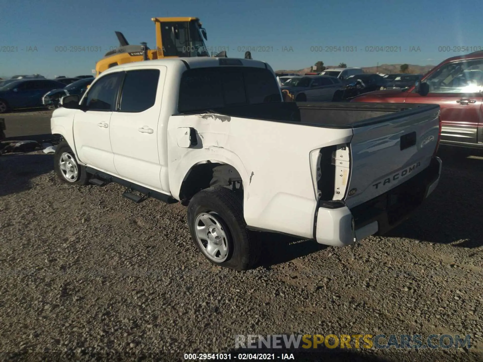 3 Photograph of a damaged car 5TFAX5GN2KX164374 TOYOTA TACOMA 2WD 2019