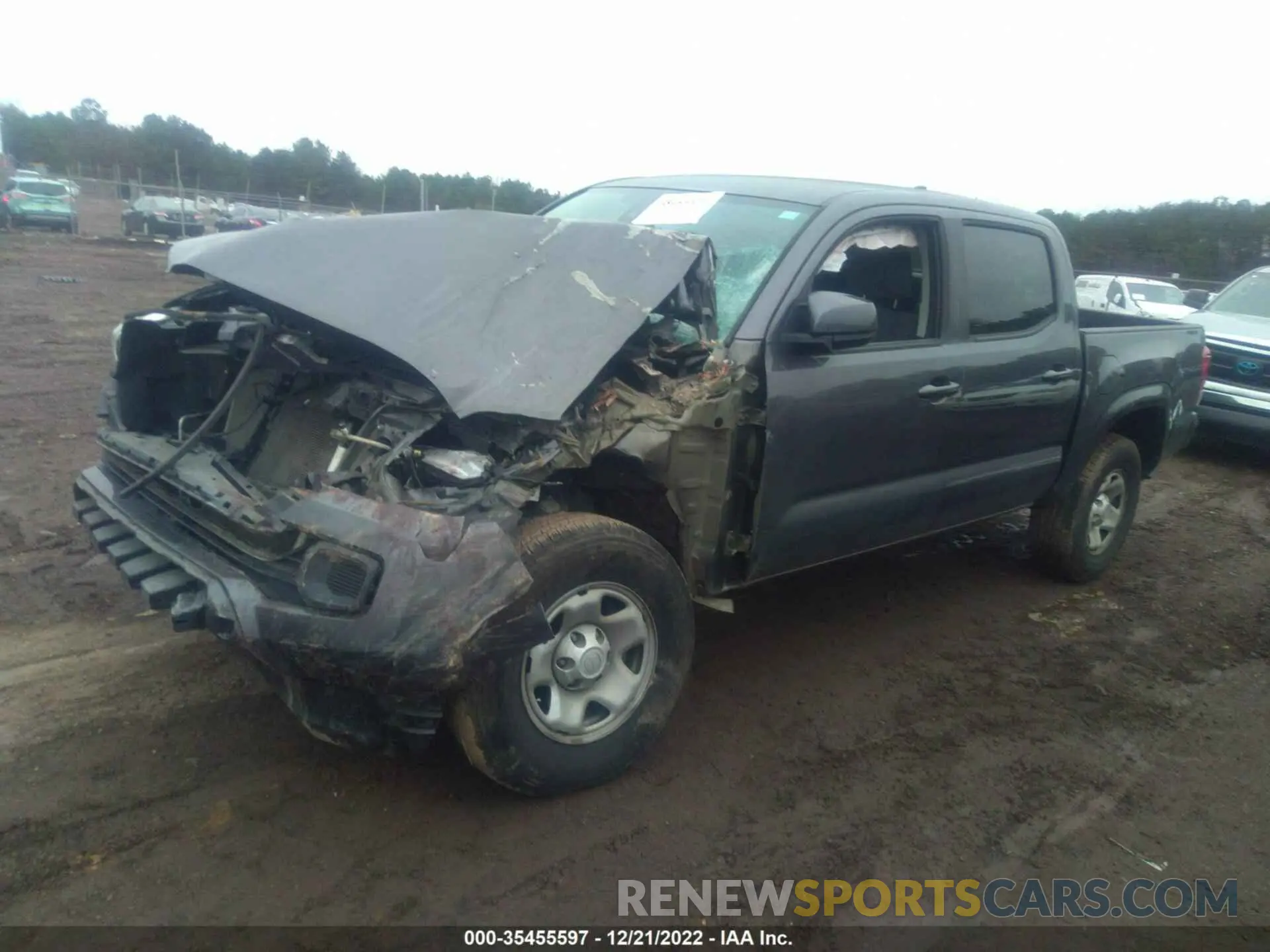 2 Photograph of a damaged car 5TFAX5GN7KX143746 TOYOTA TACOMA 2WD 2019