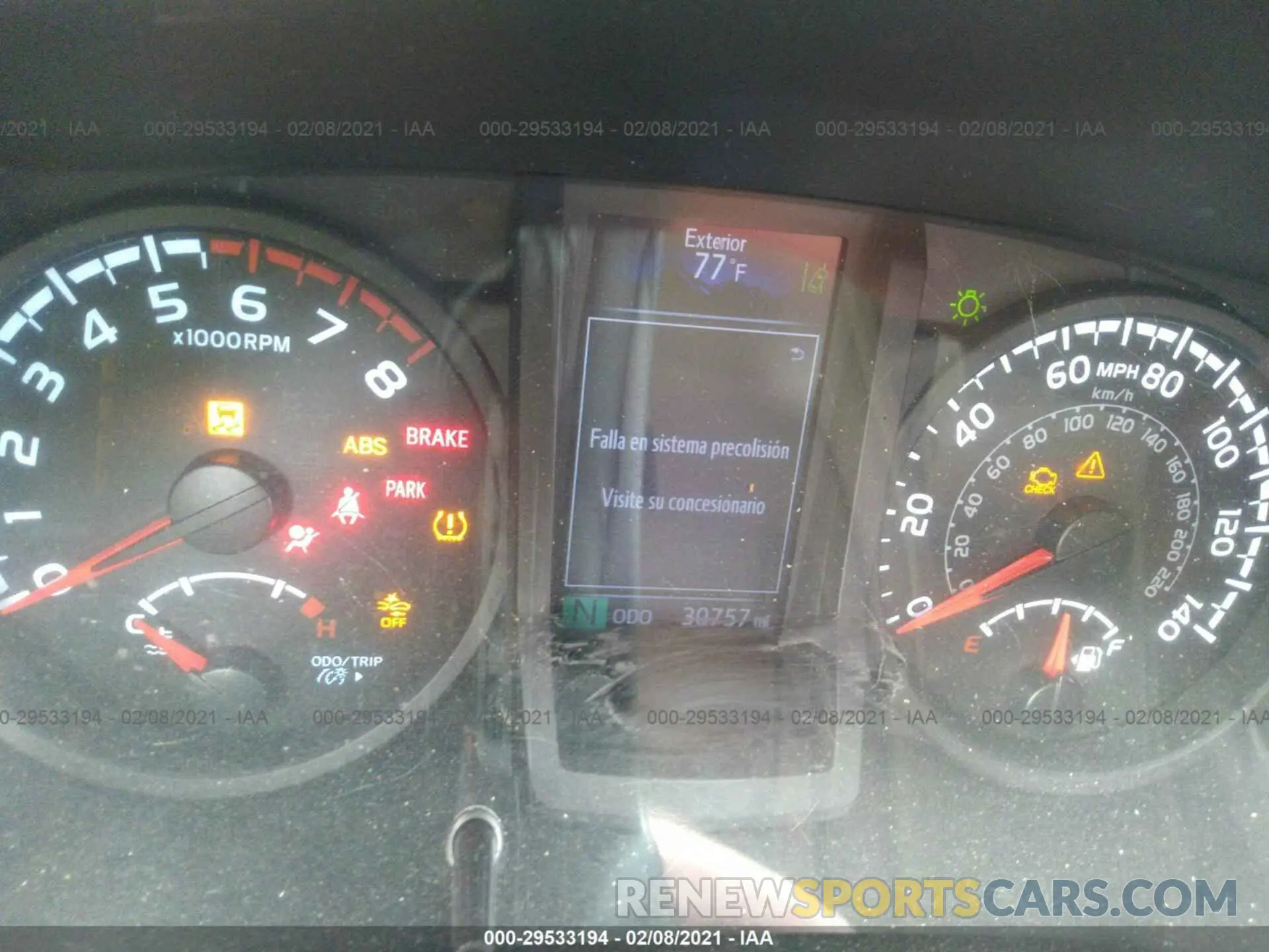7 Фотография поврежденного автомобиля 5TFAX5GNXKX139836 TOYOTA TACOMA 2WD 2019