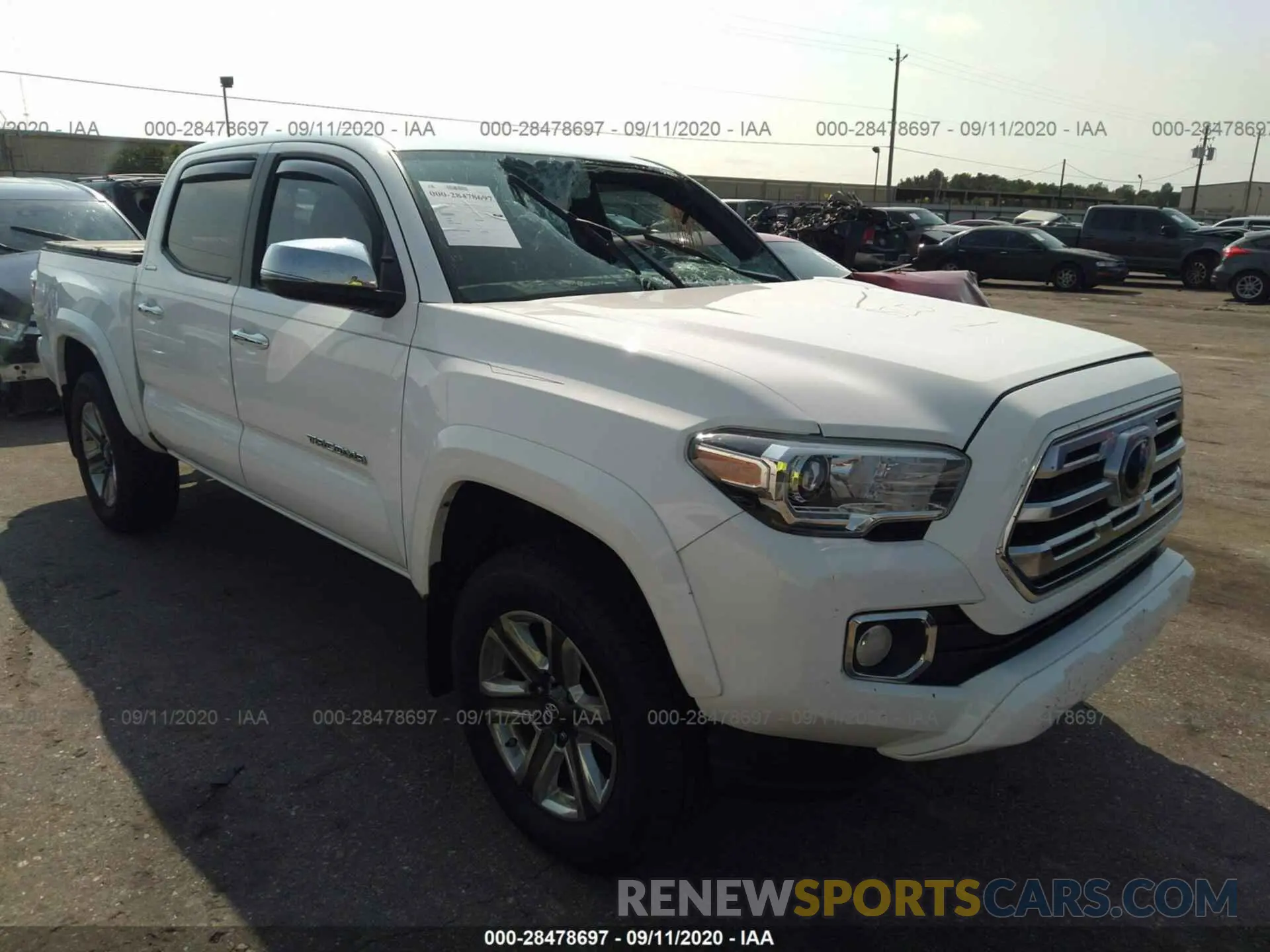 1 Photograph of a damaged car 5TFEZ5CN6KX084738 TOYOTA TACOMA 2WD 2019