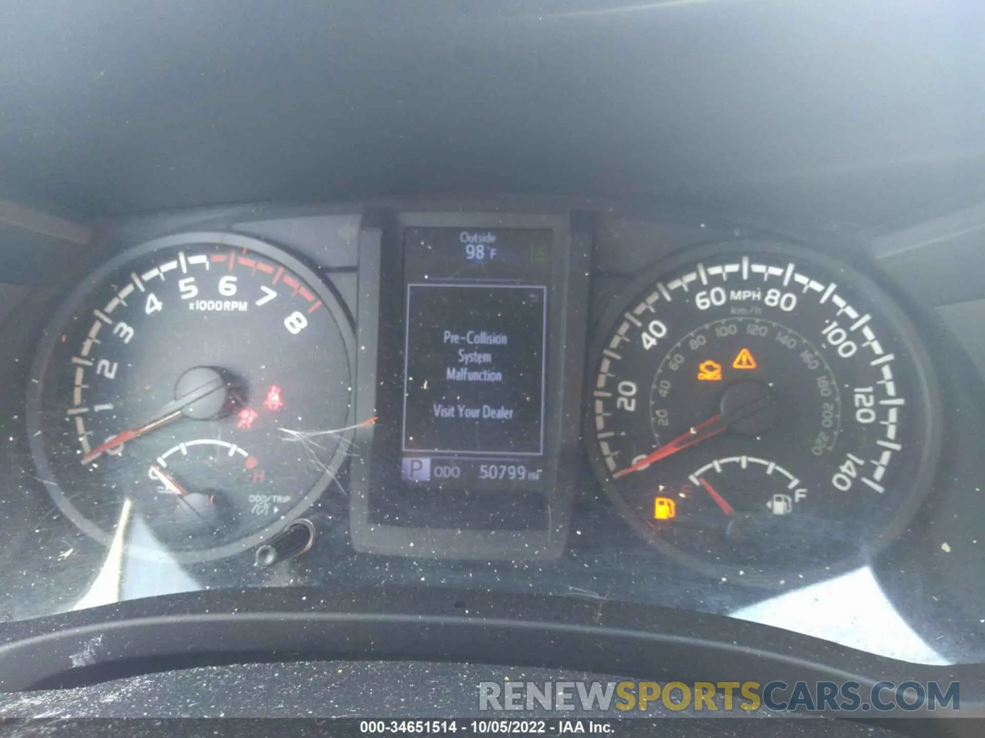 7 Photograph of a damaged car 5TFRX5GN1KX140747 TOYOTA TACOMA 2WD 2019