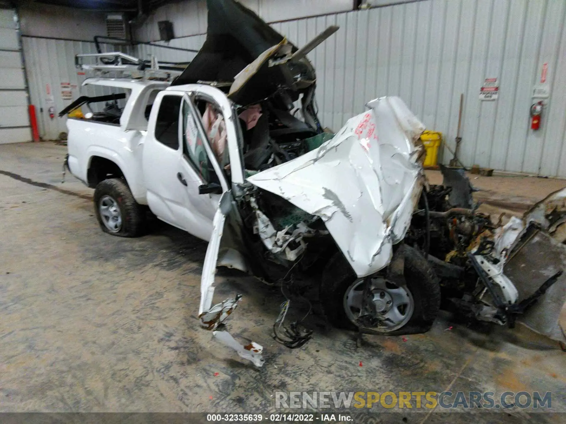1 Photograph of a damaged car 5TFRX5GN7KX153955 TOYOTA TACOMA 2WD 2019