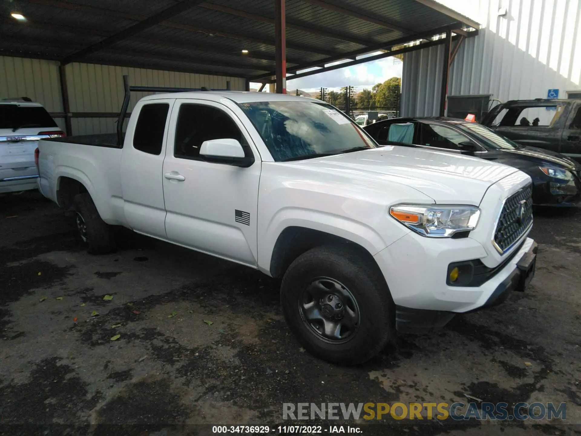 1 Photograph of a damaged car 5TFRX5GN8KX149977 TOYOTA TACOMA 2WD 2019