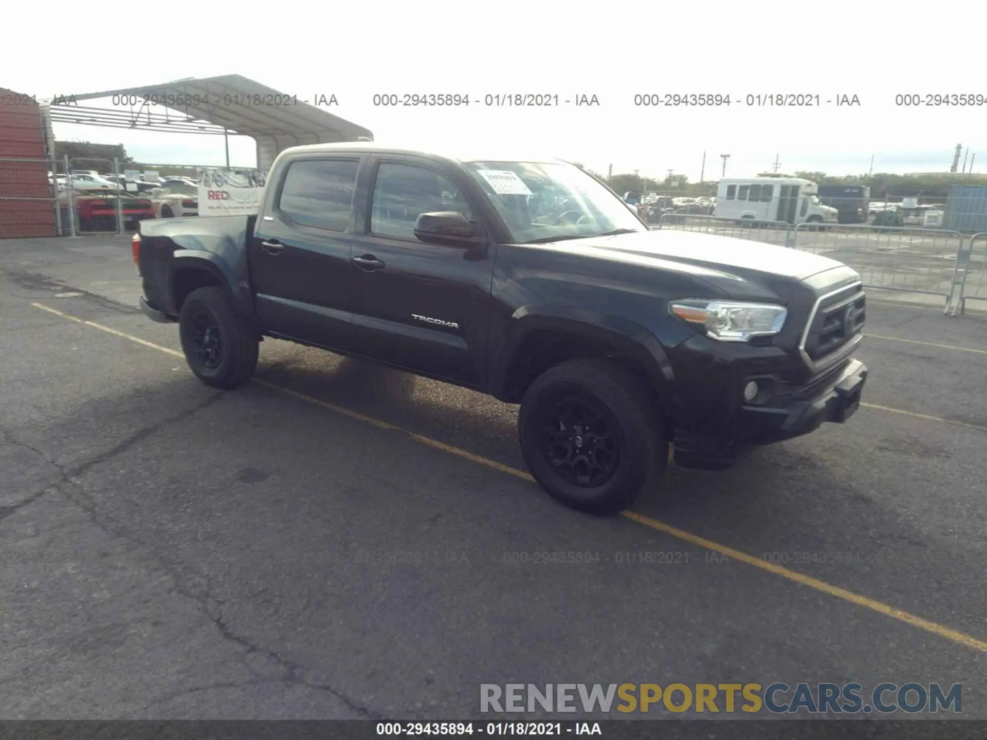 1 Photograph of a damaged car 3TMAZ5CN3LM116843 TOYOTA TACOMA 2WD 2020
