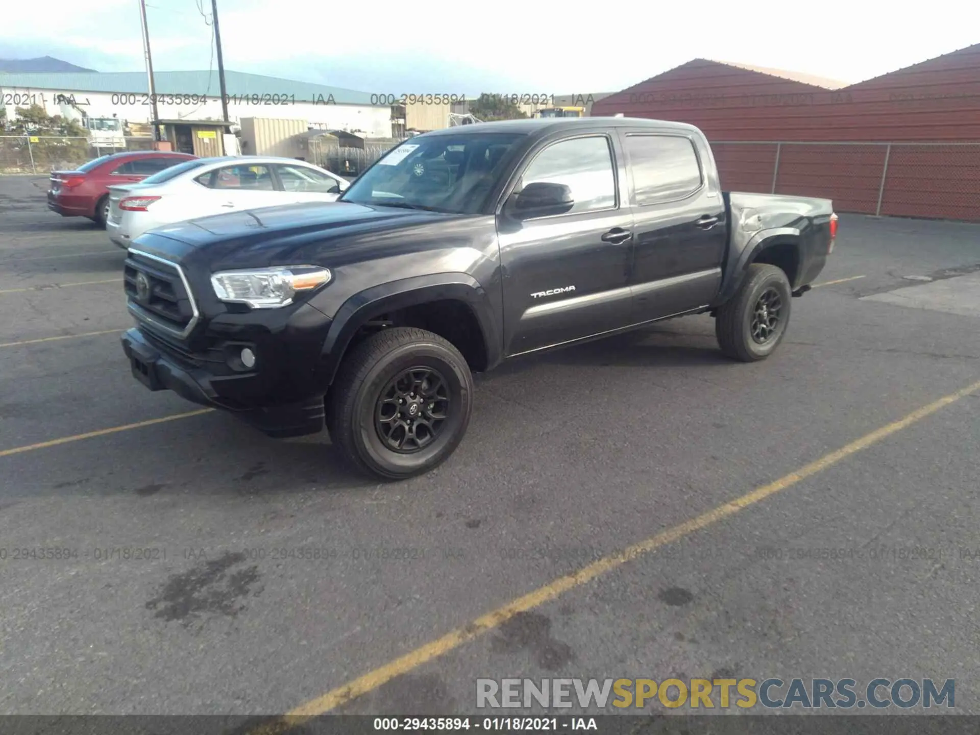2 Photograph of a damaged car 3TMAZ5CN3LM116843 TOYOTA TACOMA 2WD 2020