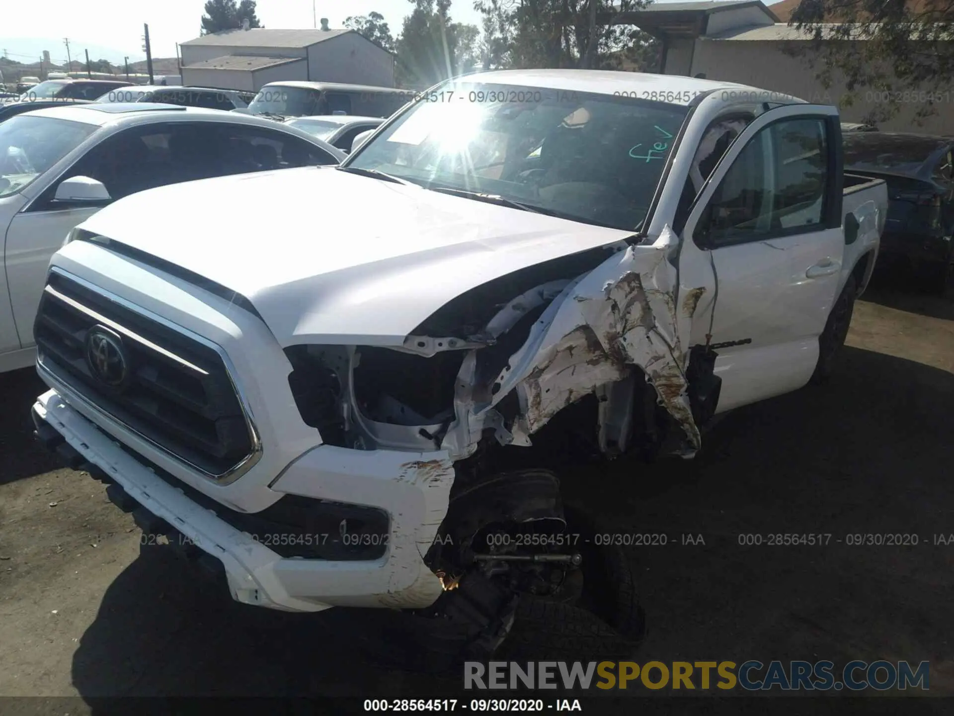 2 Photograph of a damaged car 3TMAZ5CN5LM120439 TOYOTA TACOMA 2WD 2020