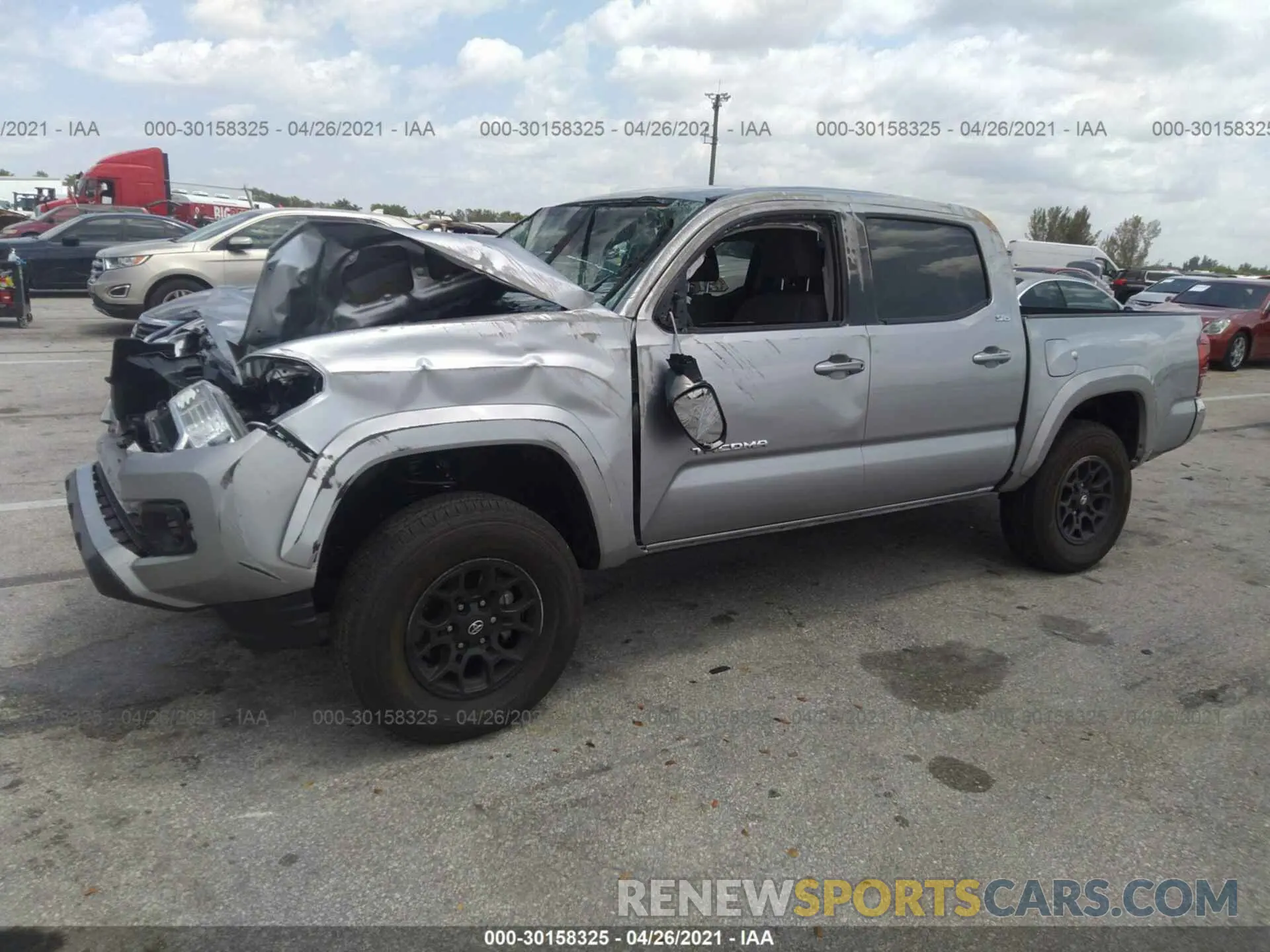 2 Photograph of a damaged car 3TMAZ5CN8LM128549 TOYOTA TACOMA 2WD 2020