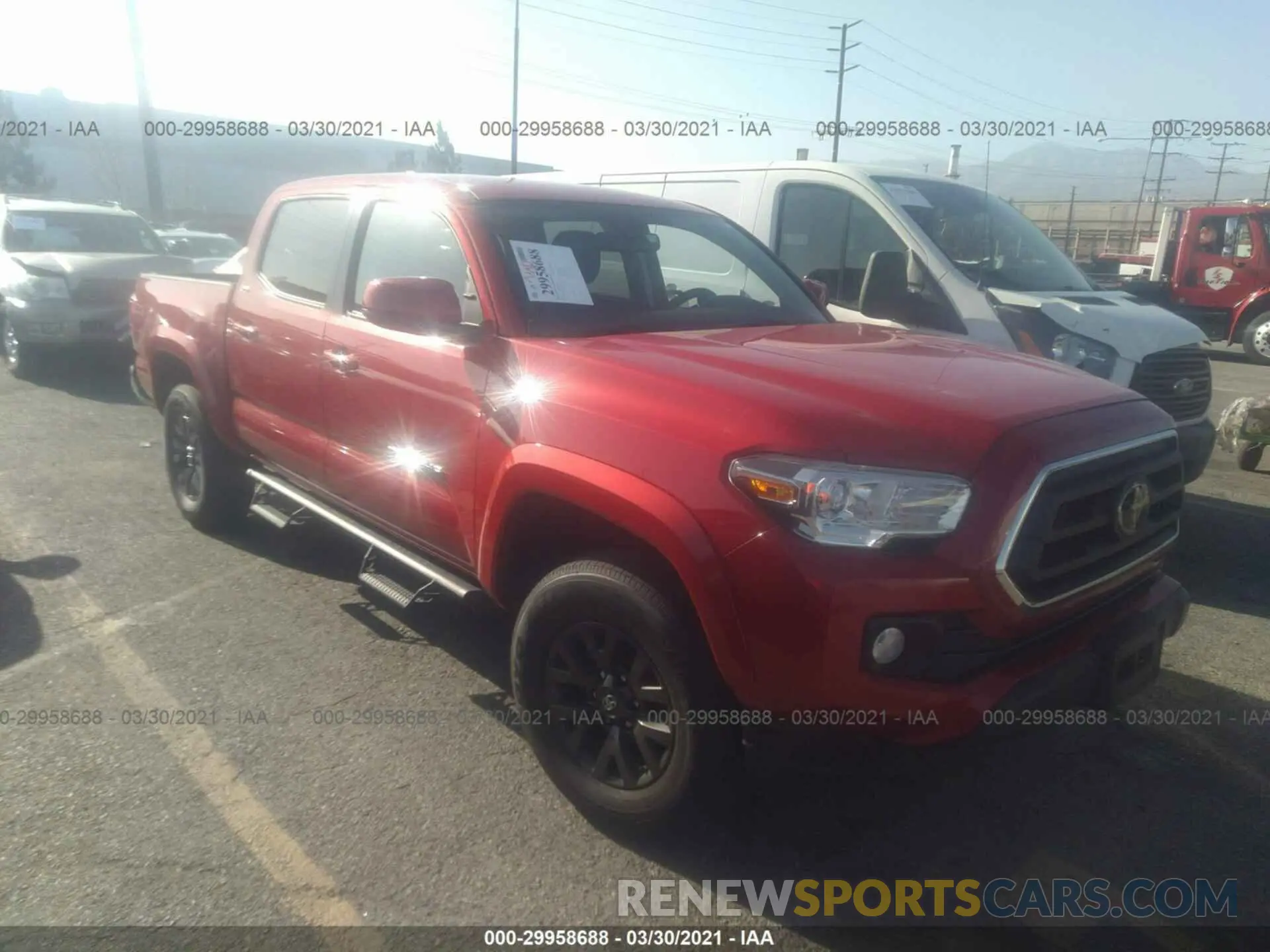 1 Photograph of a damaged car 3TMAZ5CN9LM133226 TOYOTA TACOMA 2WD 2020