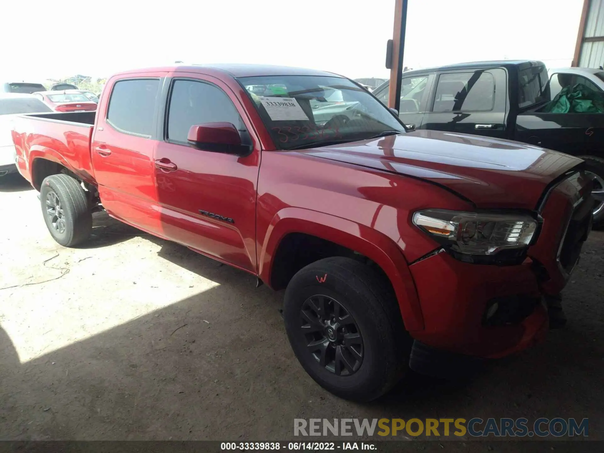 1 Photograph of a damaged car 3TMBZ5DN4LM026426 TOYOTA TACOMA 2WD 2020