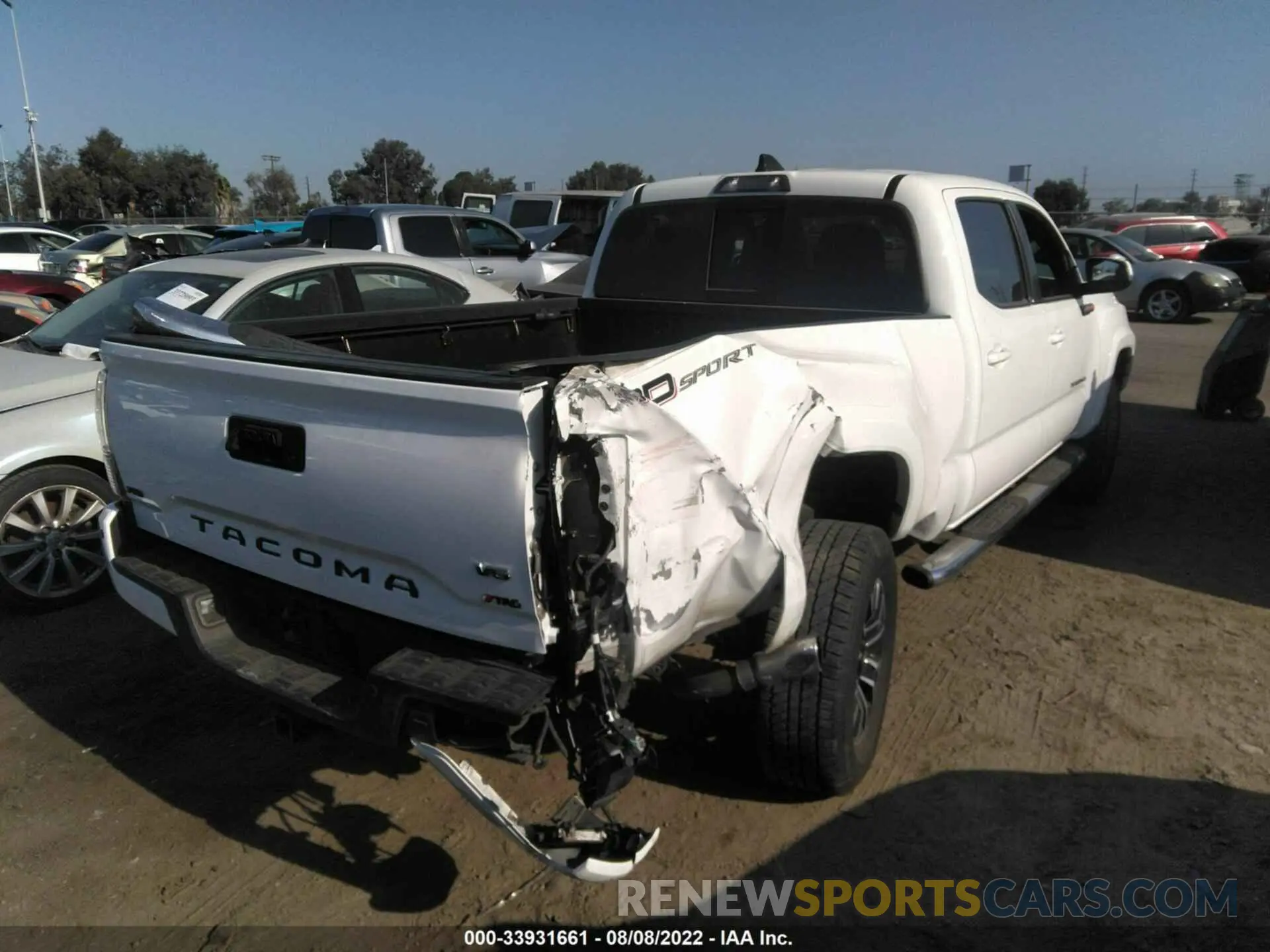 4 Фотография поврежденного автомобиля 3TMBZ5DN6LM026766 TOYOTA TACOMA 2WD 2020