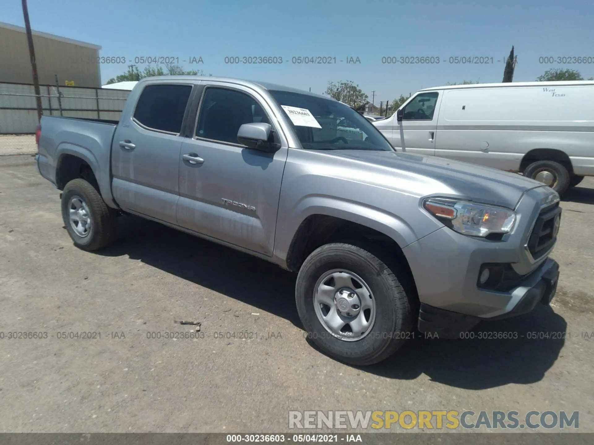 1 Photograph of a damaged car 5TFAX5GN0LX178159 TOYOTA TACOMA 2WD 2020